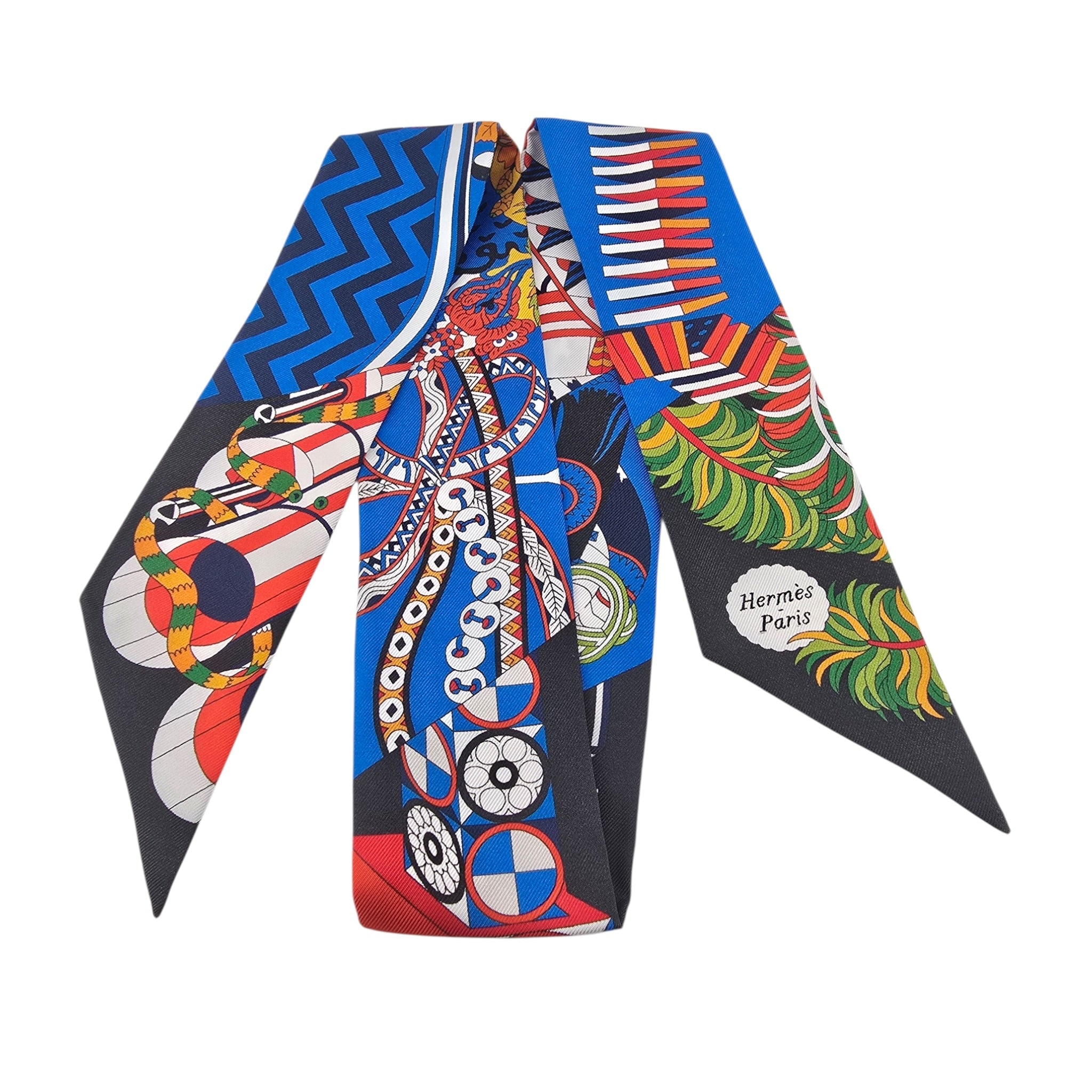 Hermes Silk Twilly De l'Ombrelle aux Duels HERMES