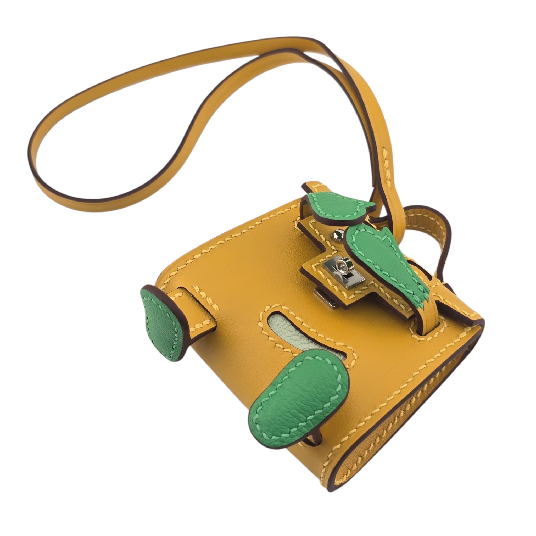 Hermès Quelle Idole Kelly Doll Bag Charm Foin HERMES