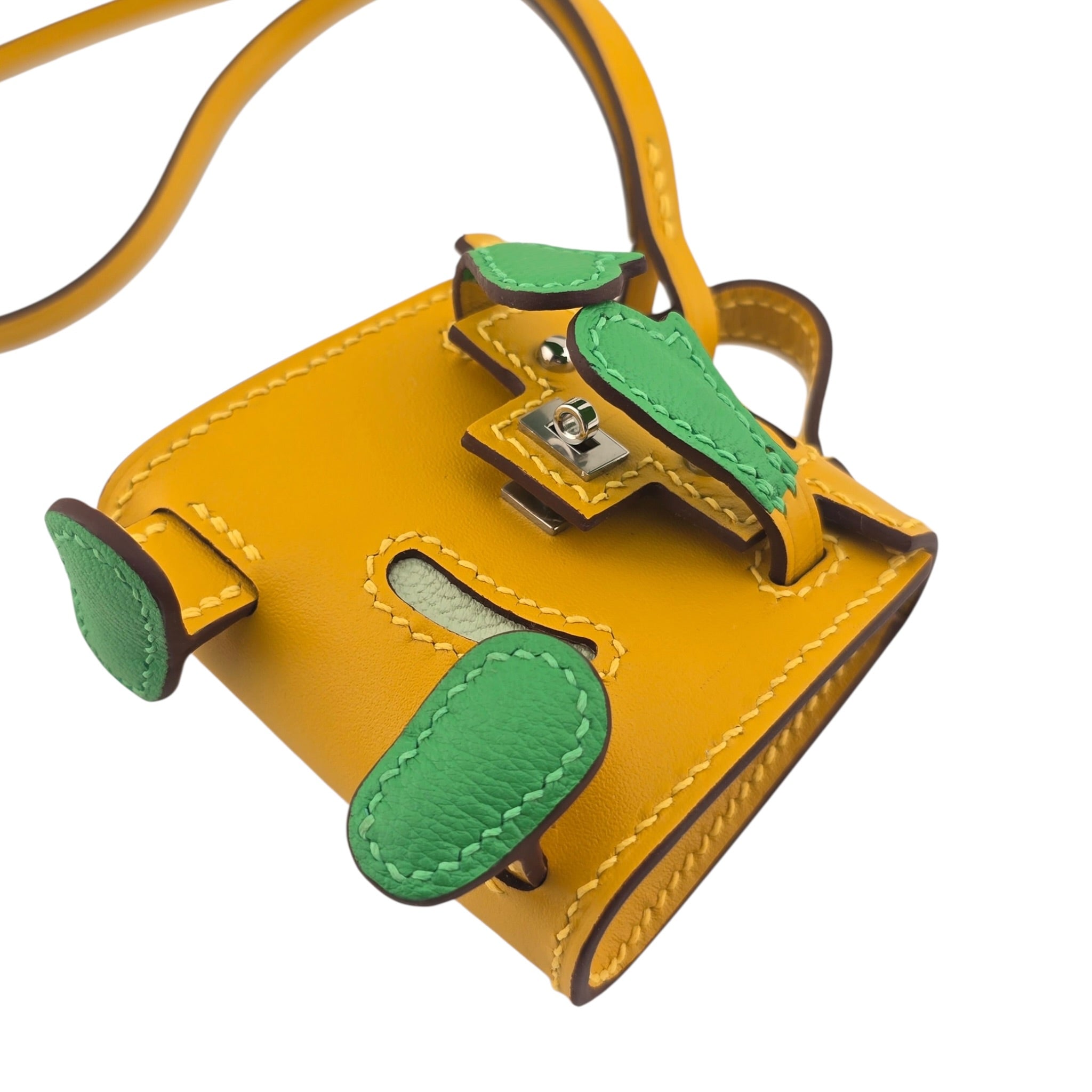 Hermès Quelle Idole Kelly Doll Bag Charm Foin HERMES