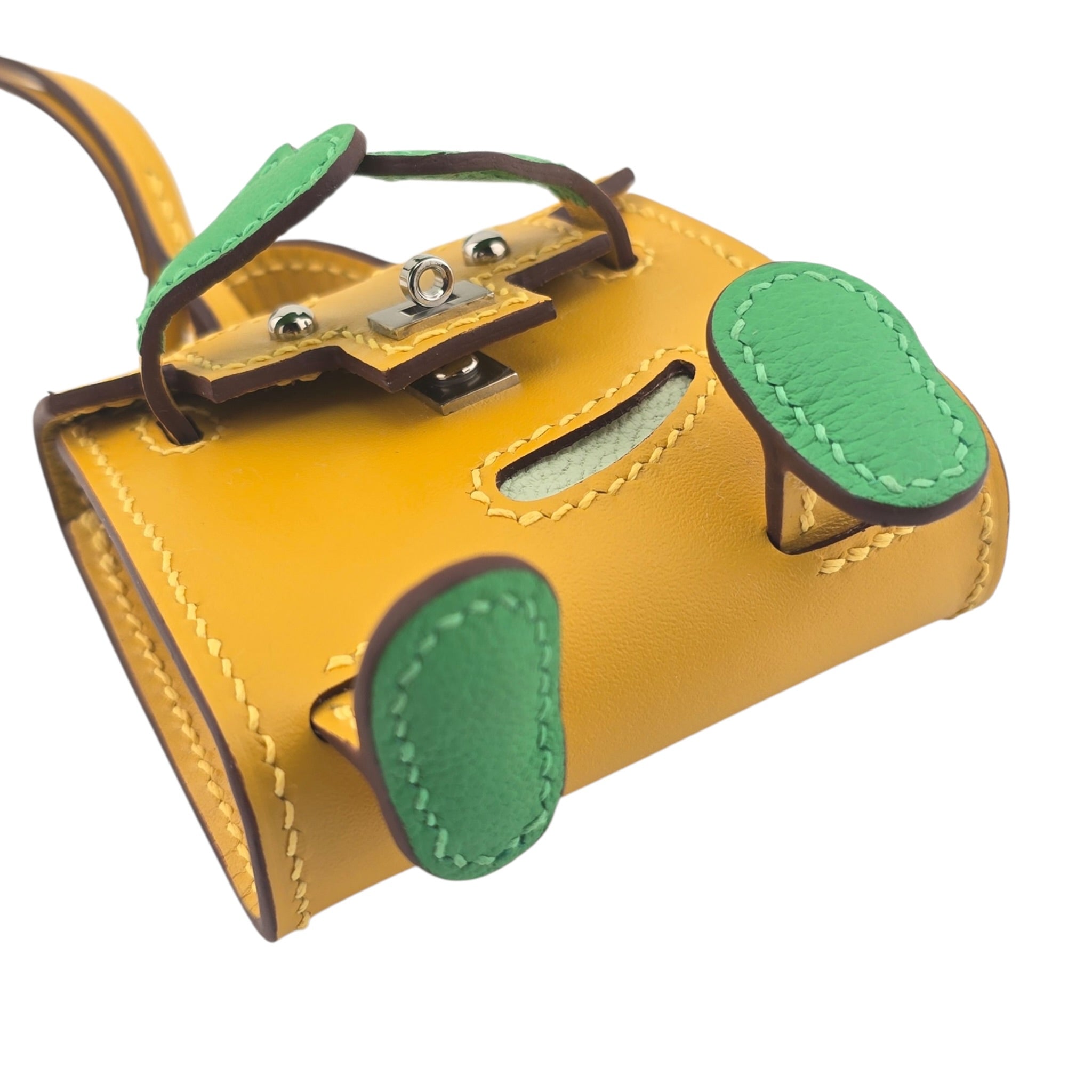 Hermès Quelle Idole Kelly Doll Bag Charm Foin HERMES