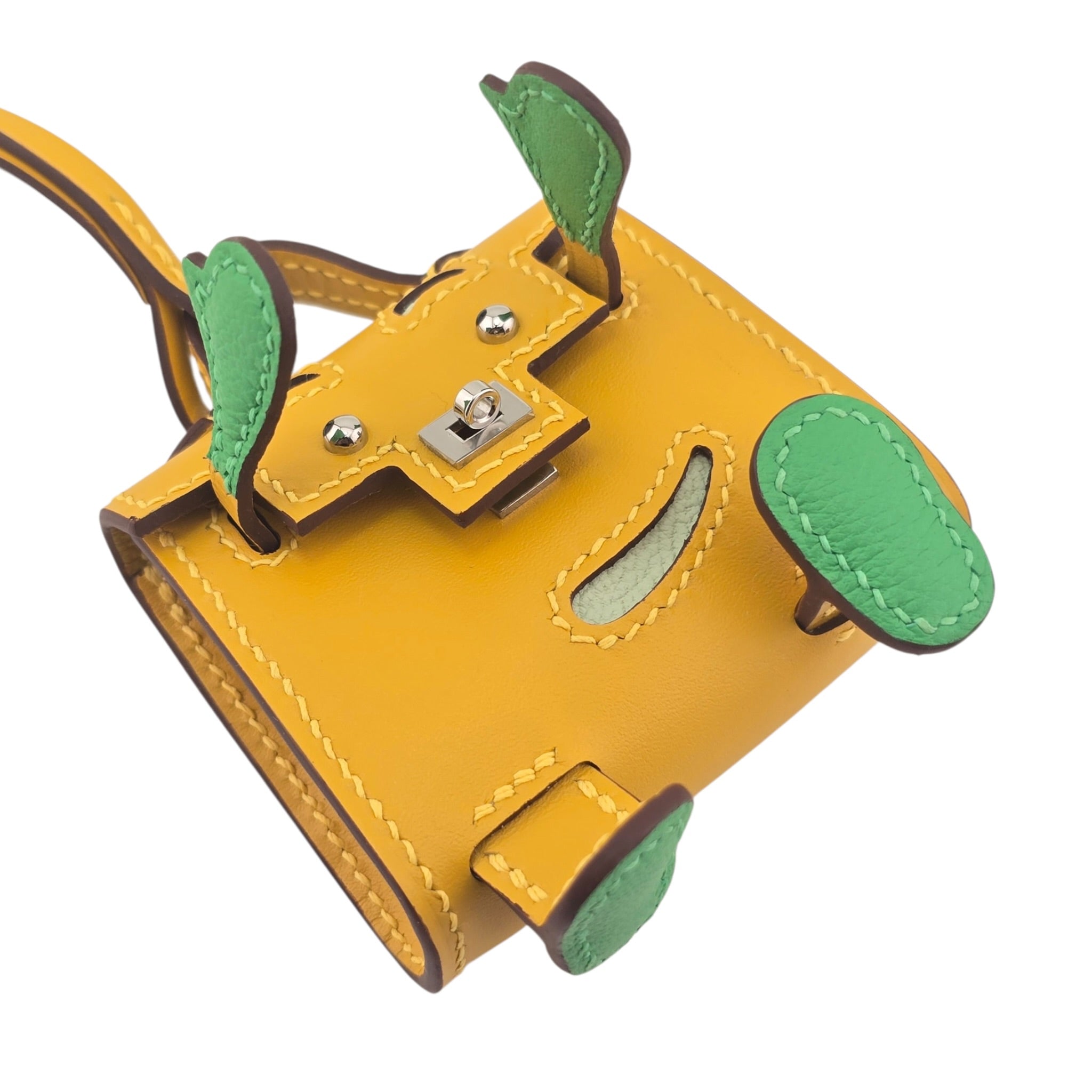 Hermès Quelle Idole Kelly Doll Bag Charm Foin HERMES