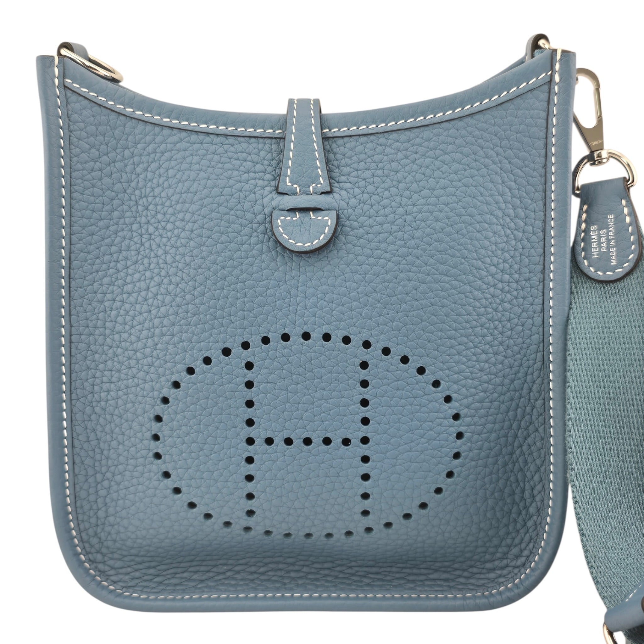 Hermès Bleu Jean Evelyne 16 Taurillon Clemence PHW K 2025 HERMES