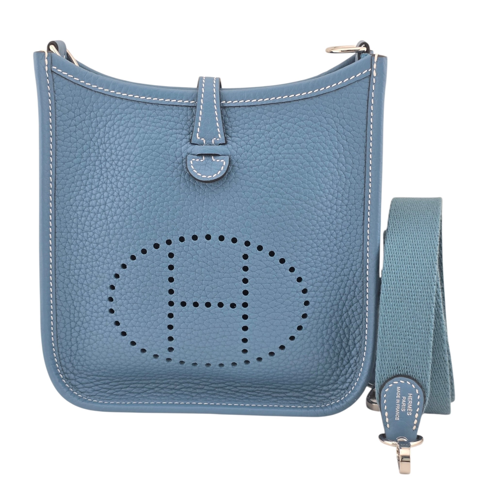 Hermès Bleu Jean Evelyne 16 Taurillon Clemence PHW K 2025 HERMES