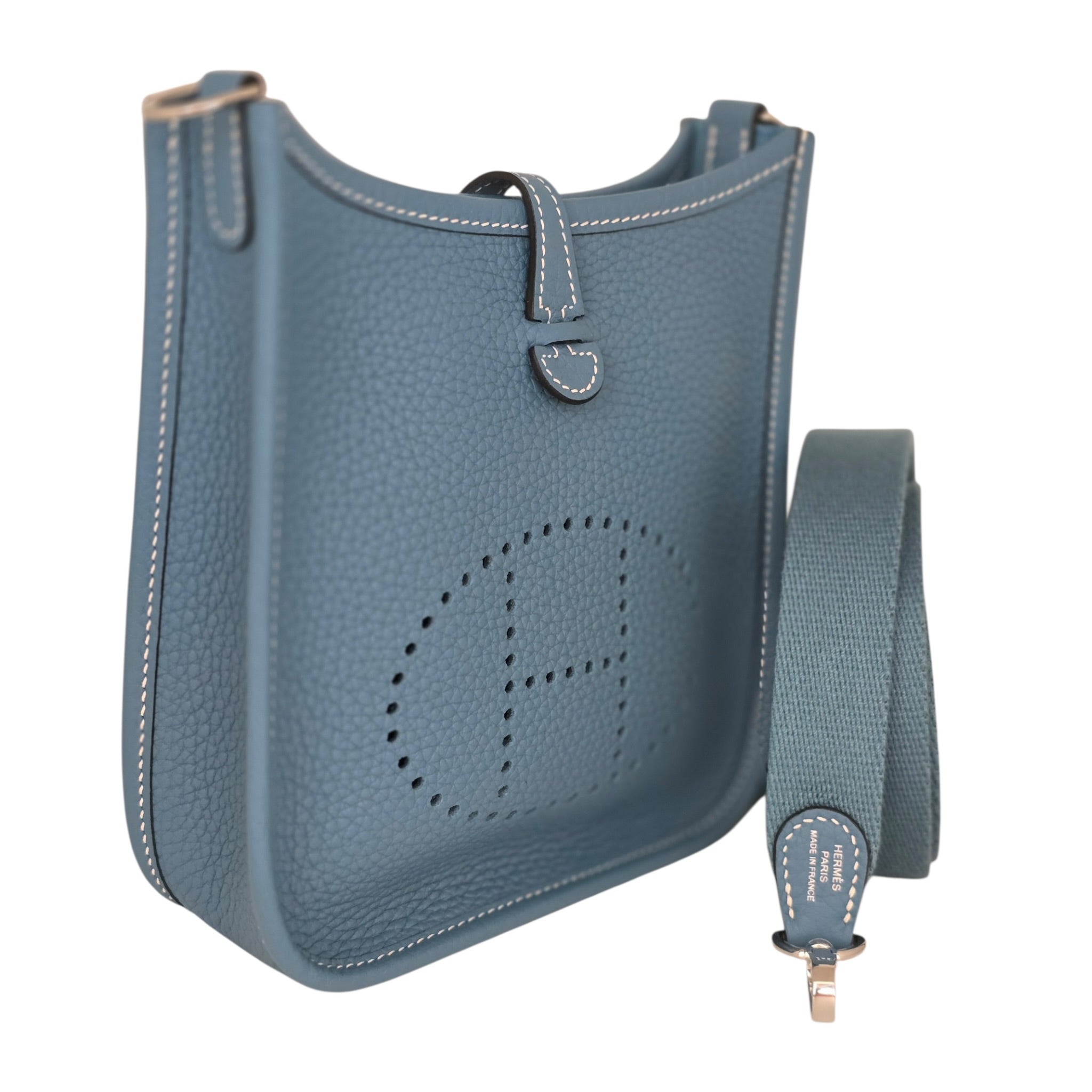 Hermès Bleu Jean Evelyne 16 Taurillon Clemence PHW K 2025 HERMES