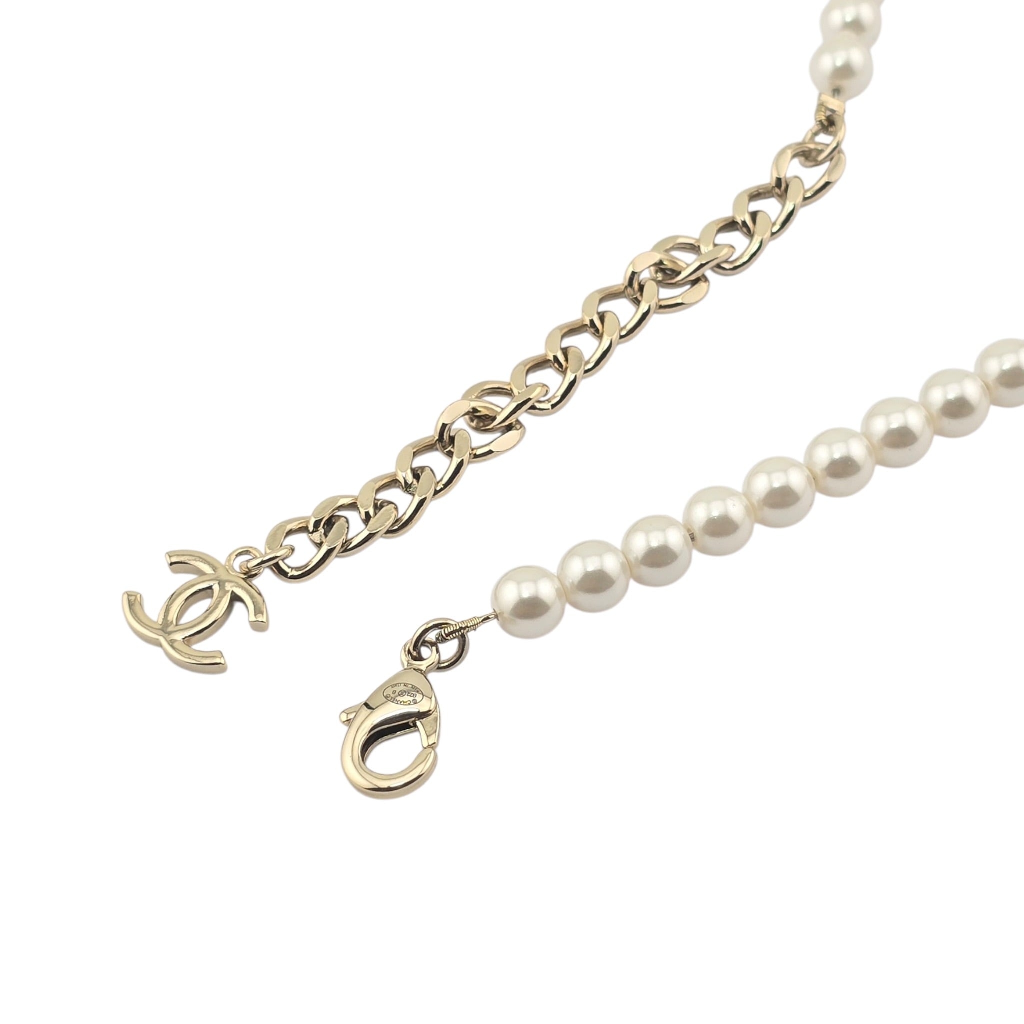 Chanel CC Coco Love Long Pearl Necklace 2022 CHANEL