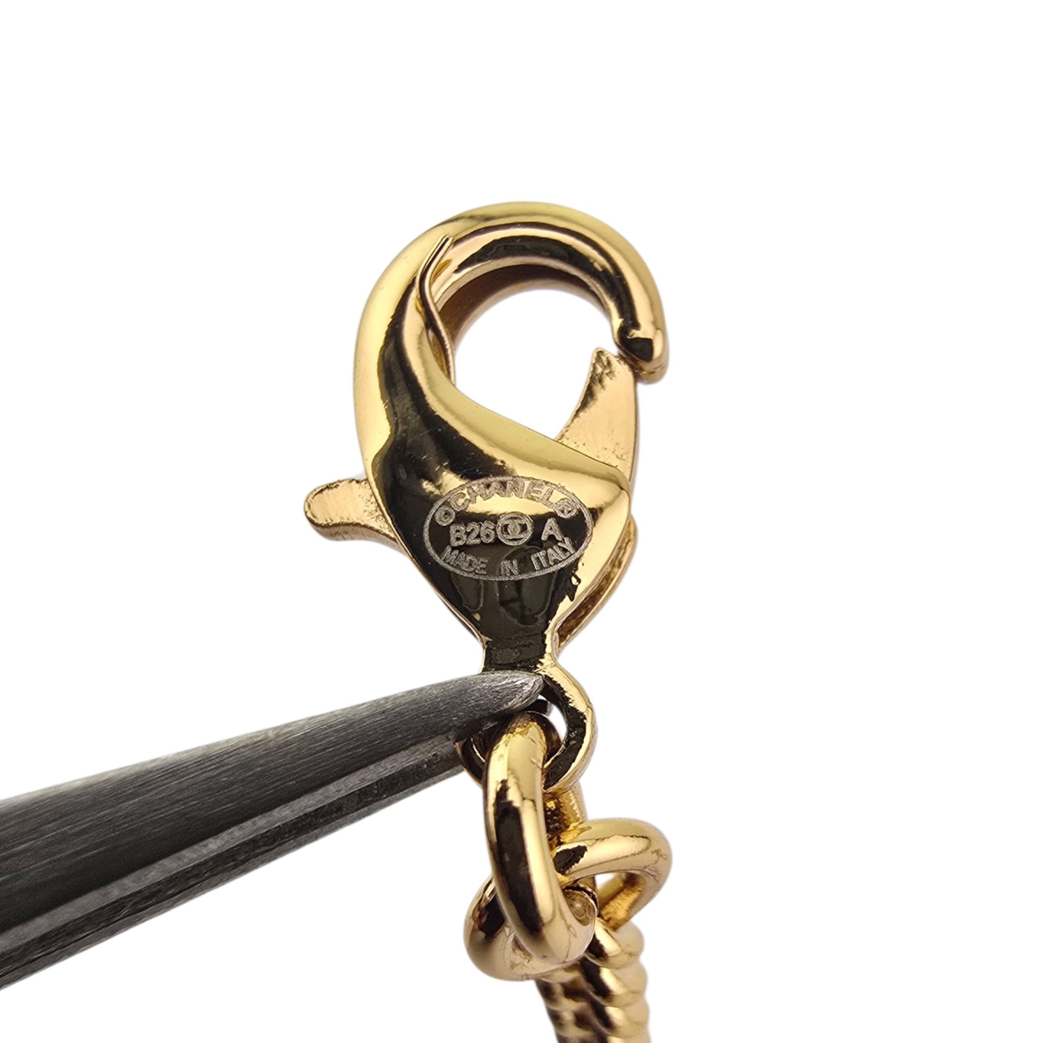 Chanel CC Double Interlock Gold Necklace 2026 CHANEL