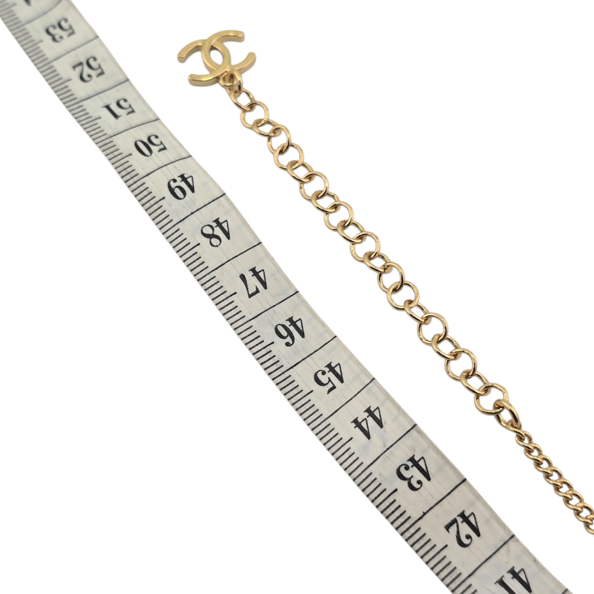 Chanel CC Double Interlock Gold Necklace 2026 CHANEL