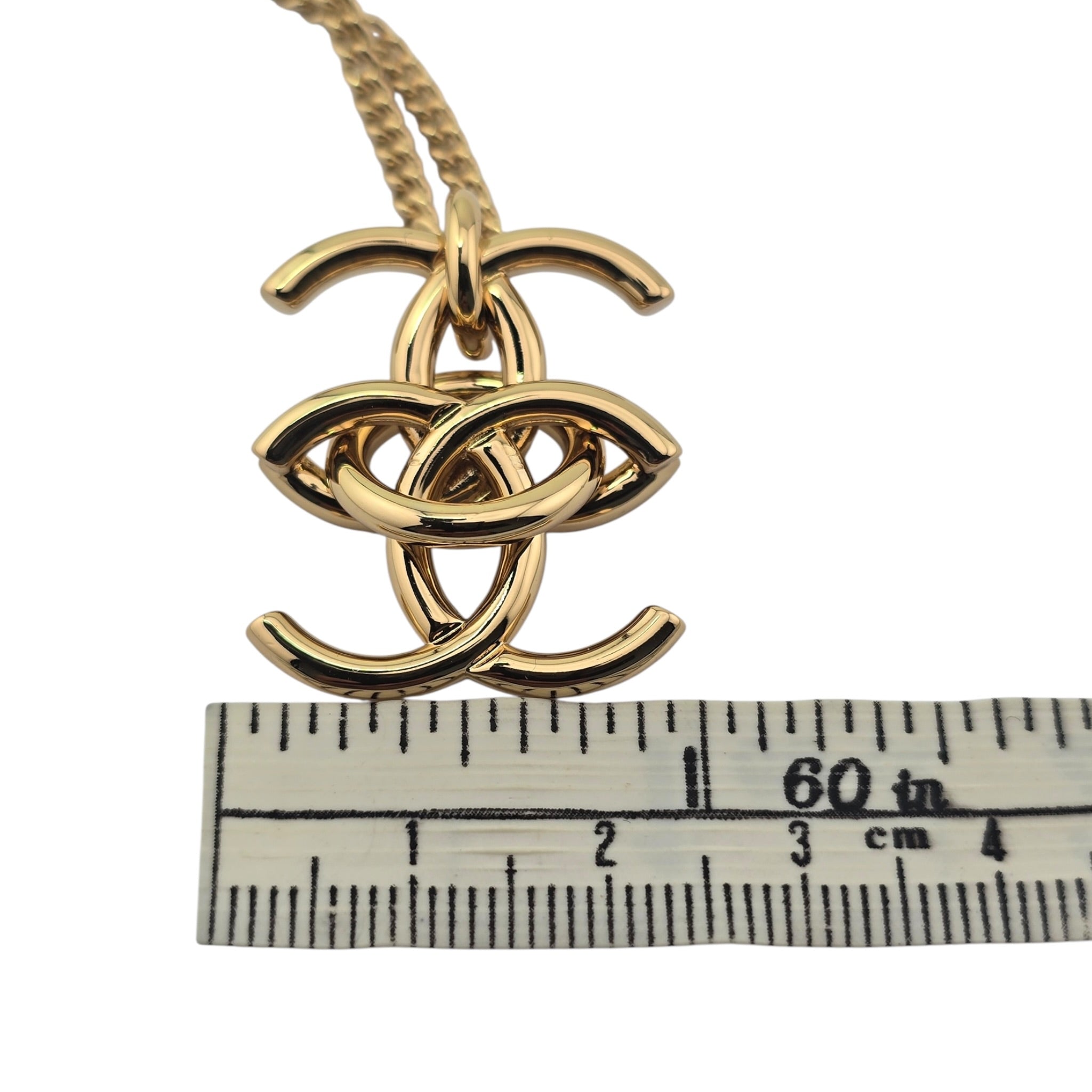 Chanel CC Double Interlock Gold Necklace 2026 CHANEL