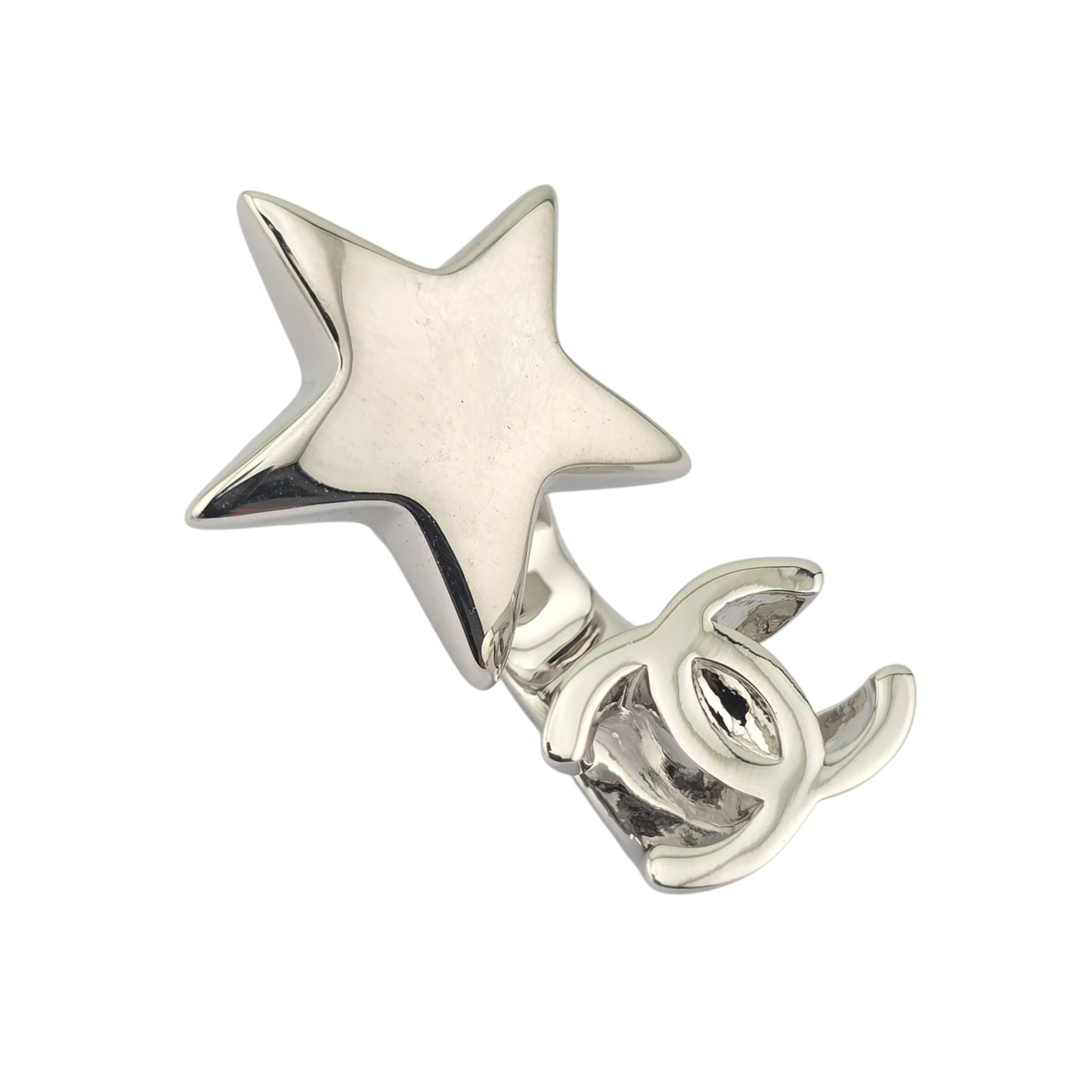 Chanel CC Silver Star Earrings 2026 CHANEL