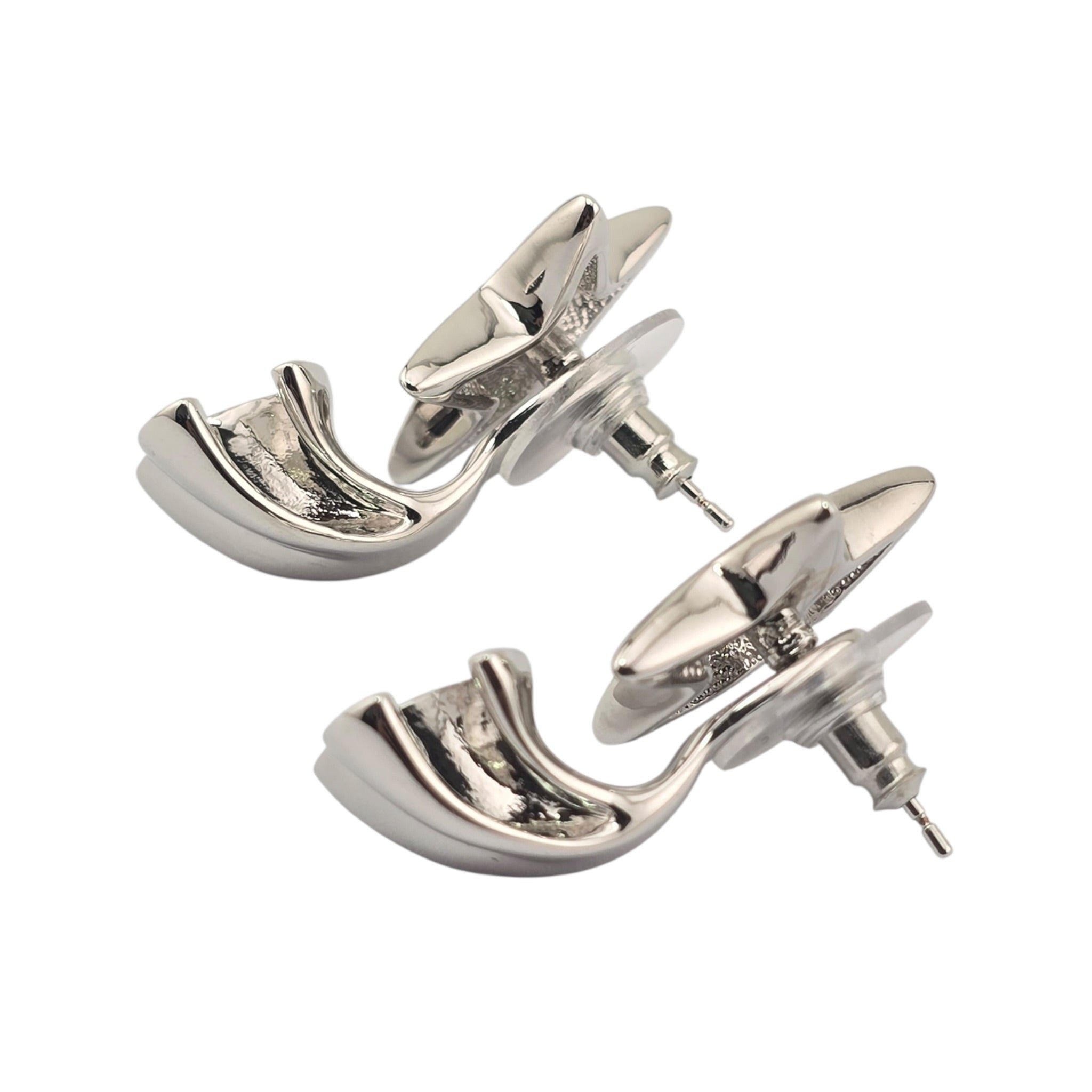 Chanel CC Silver Star Earrings 2026 CHANEL