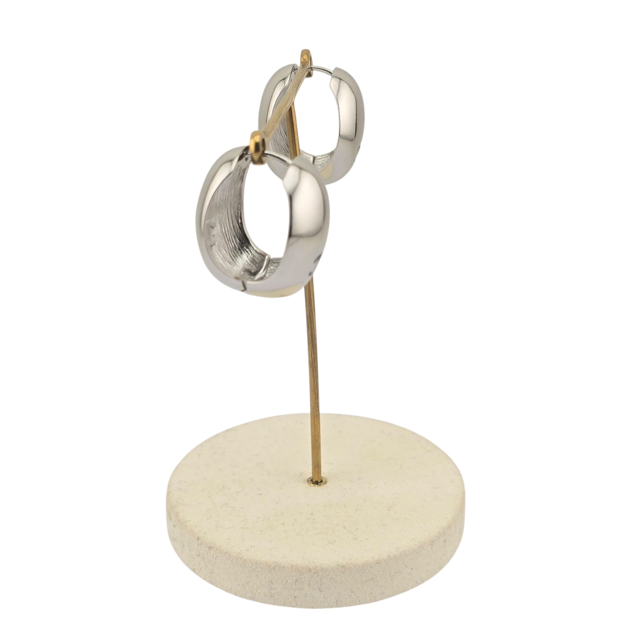 Chanel CC Silver Hoop Earrings SS26 2026 CHANEL