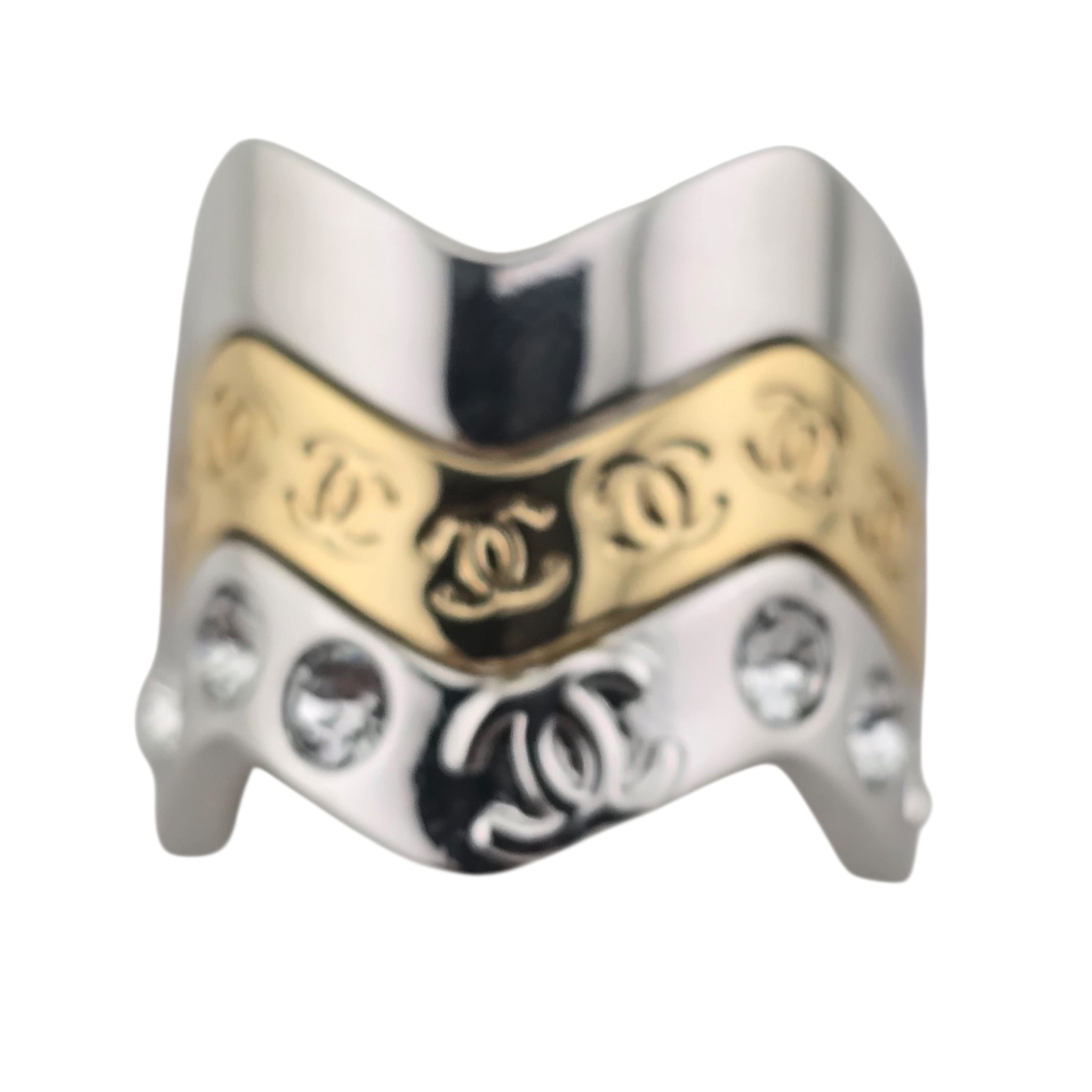 Chanel CC 3 Piece Ring Silver Gold 2026 CHANEL