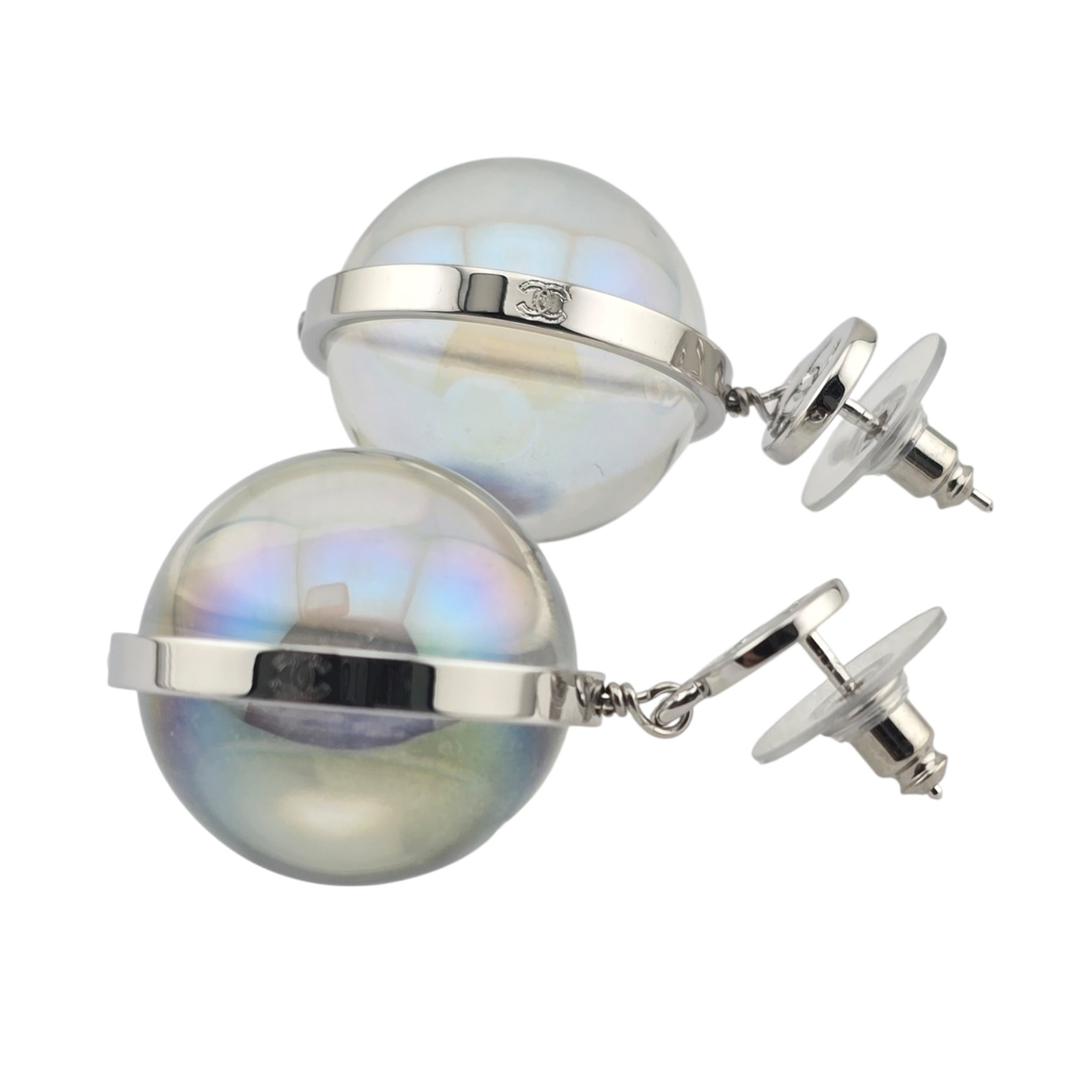 Chanel CC Pendant Clear Earrings SS26 2026 CHANEL