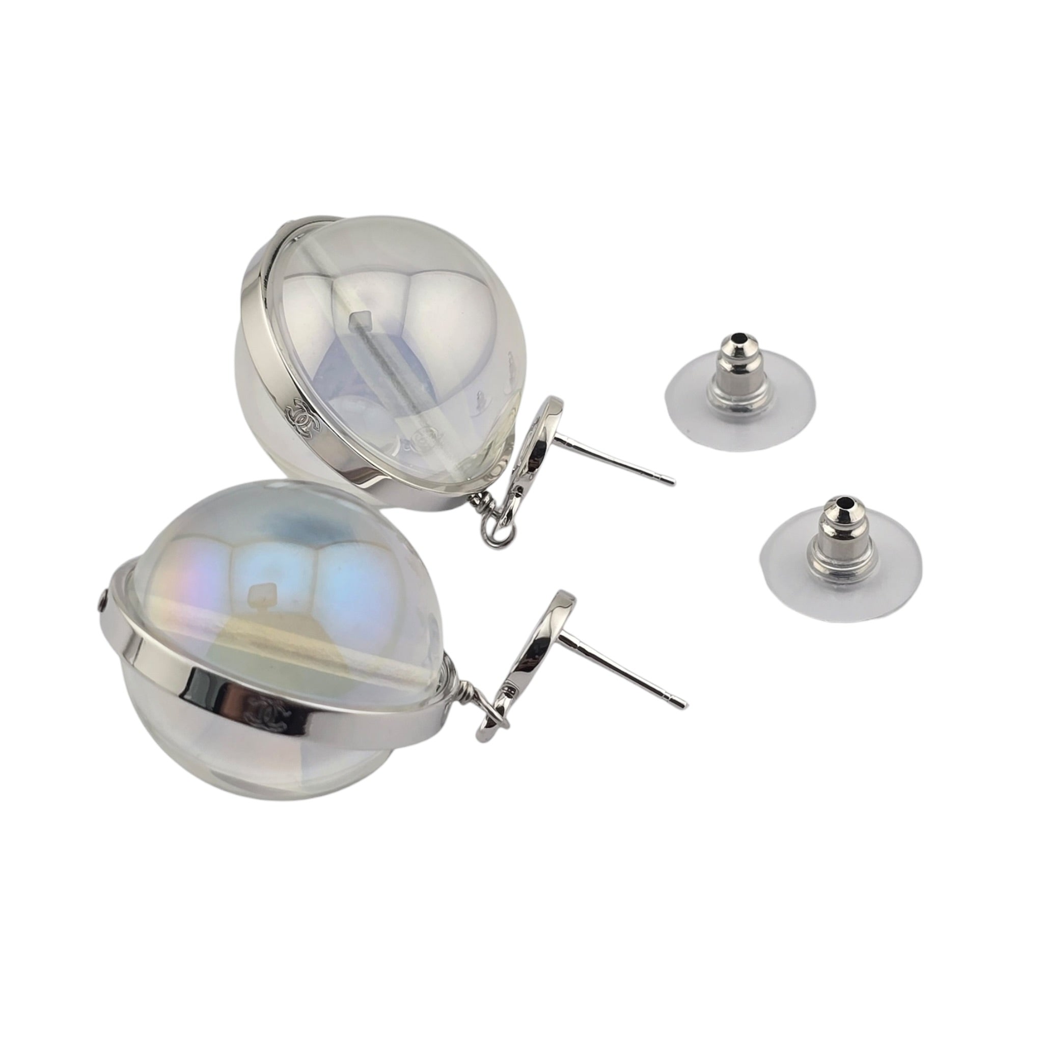 Chanel CC Pendant Clear Earrings SS26 2026 CHANEL