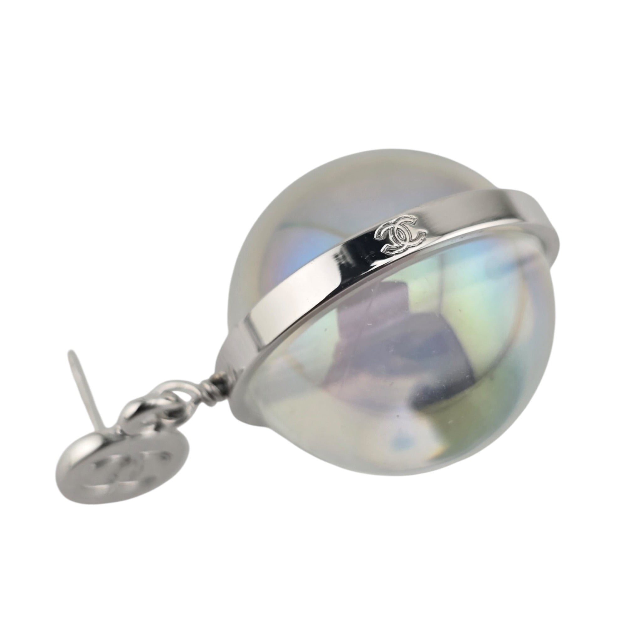 Chanel CC Pendant Clear Earrings SS26 2026 CHANEL
