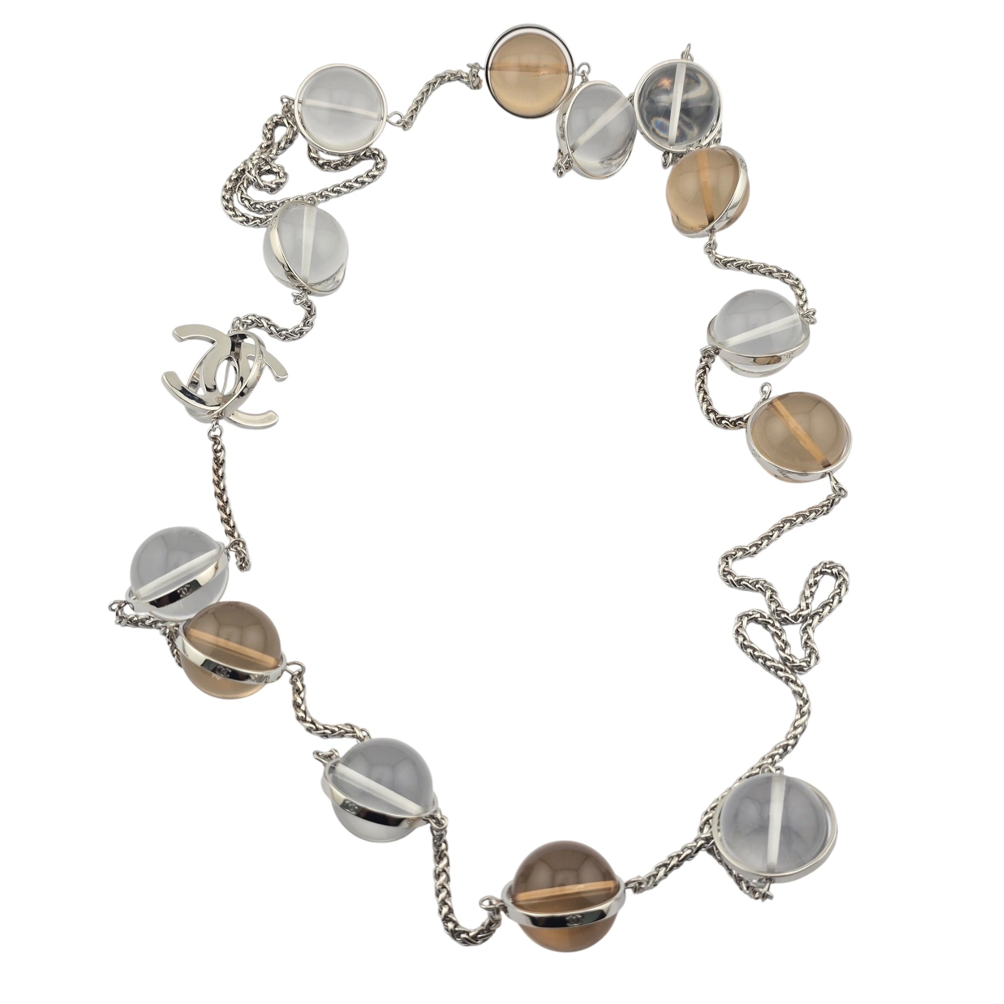 Chanel CC Pendant Clear Long Necklace SS26 2026 CHANEL