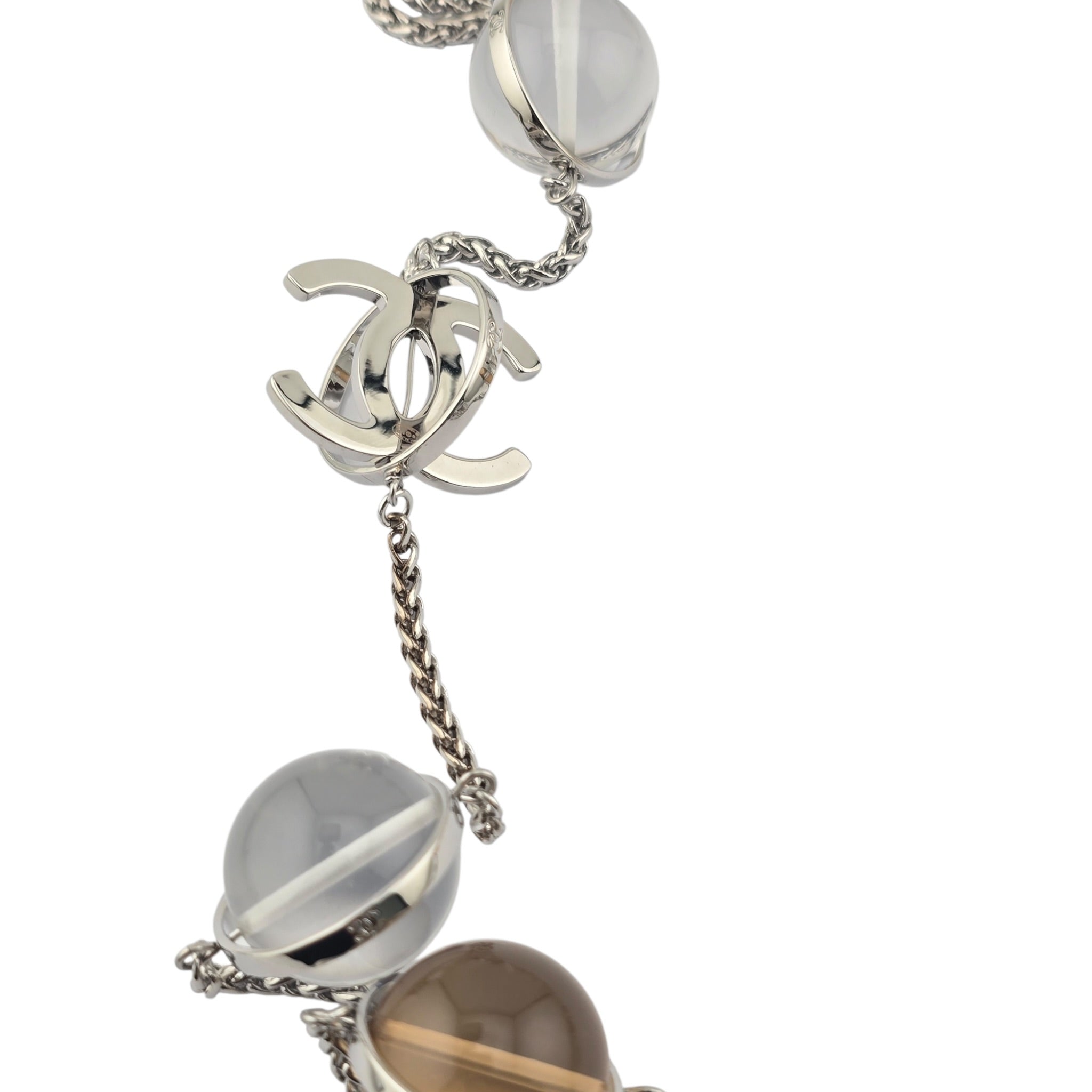 Chanel CC Pendant Clear Long Necklace SS26 2026 CHANEL