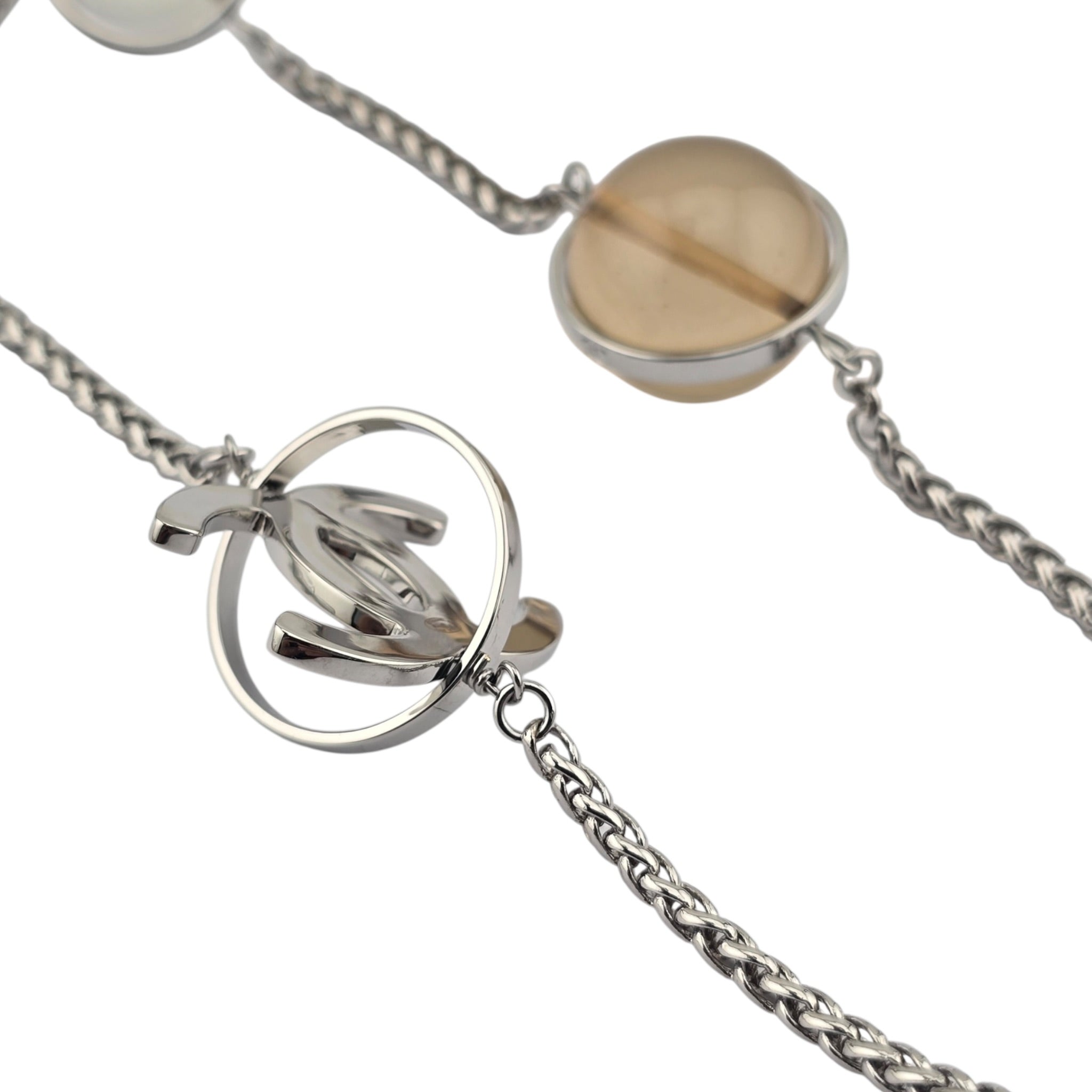 Chanel CC Pendant Clear Long Necklace SS26 2026 CHANEL