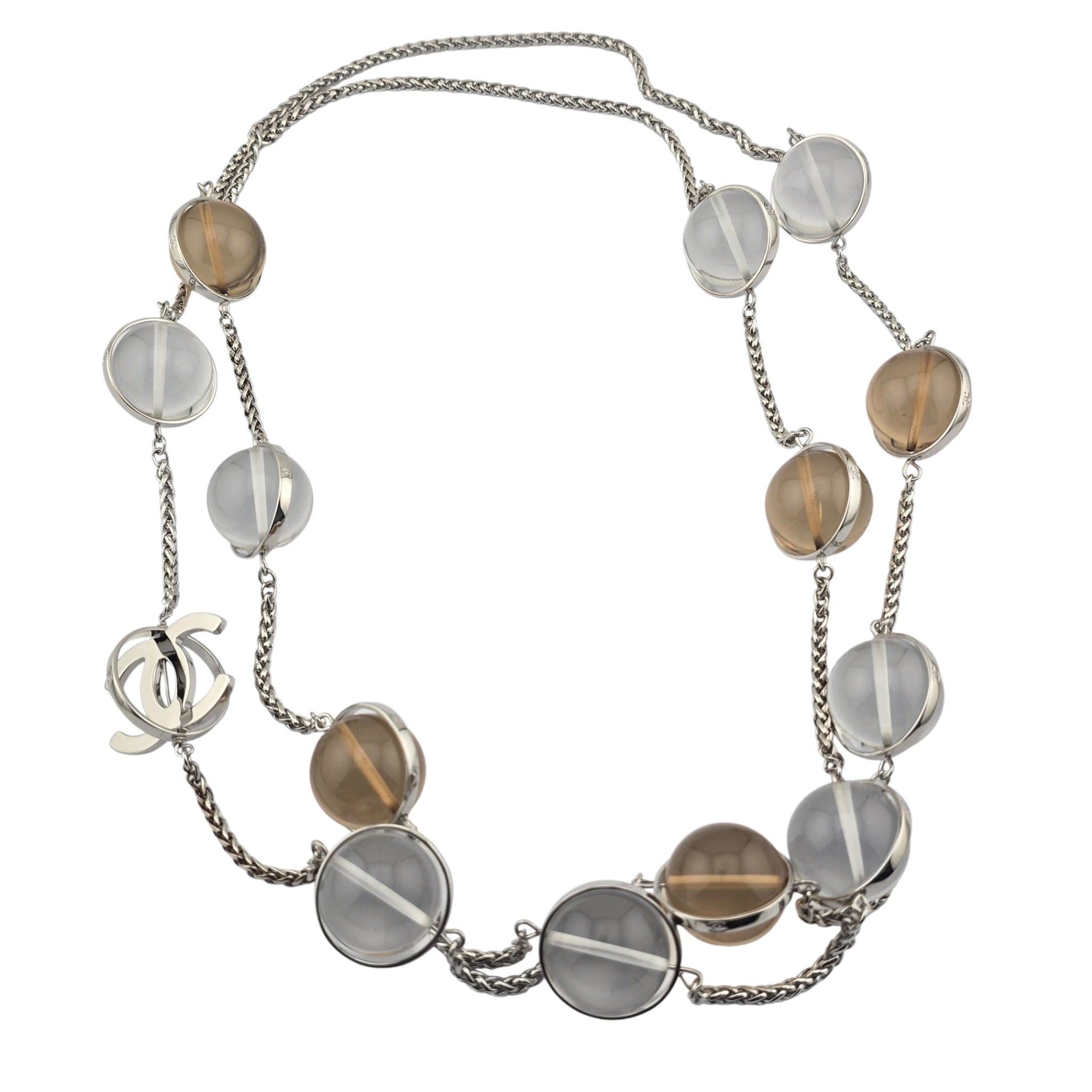 Chanel CC Pendant Clear Long Necklace SS26 2026 CHANEL