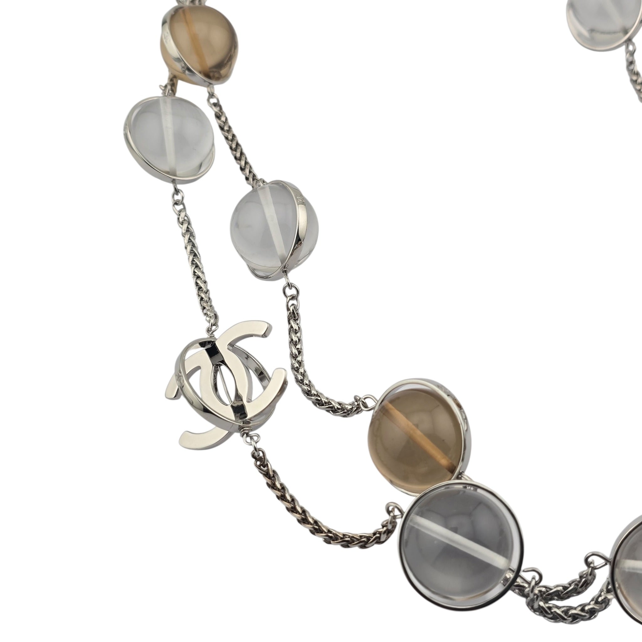 Chanel CC Pendant Clear Long Necklace SS26 2026 CHANEL