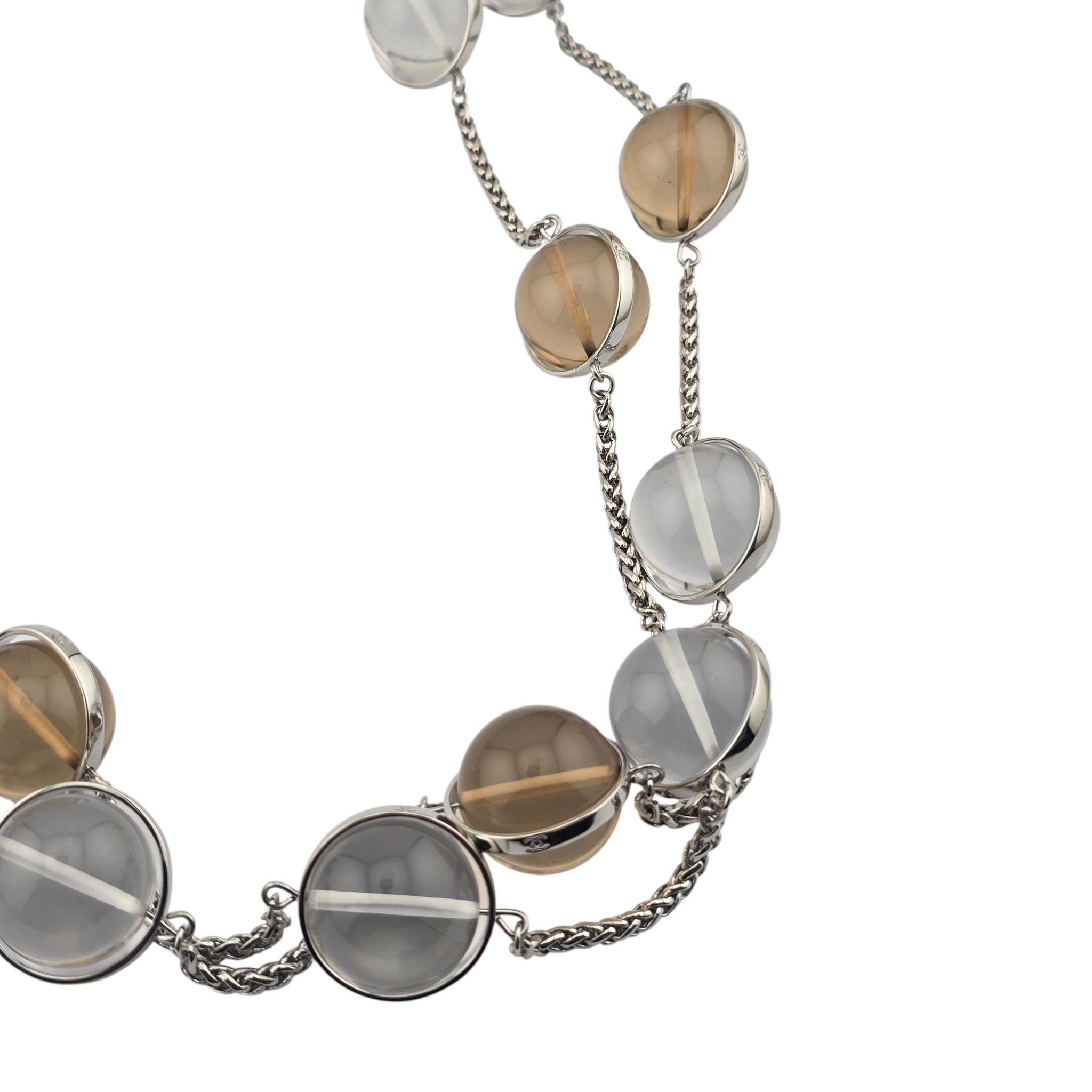 Chanel CC Pendant Clear Long Necklace SS26 2026 CHANEL