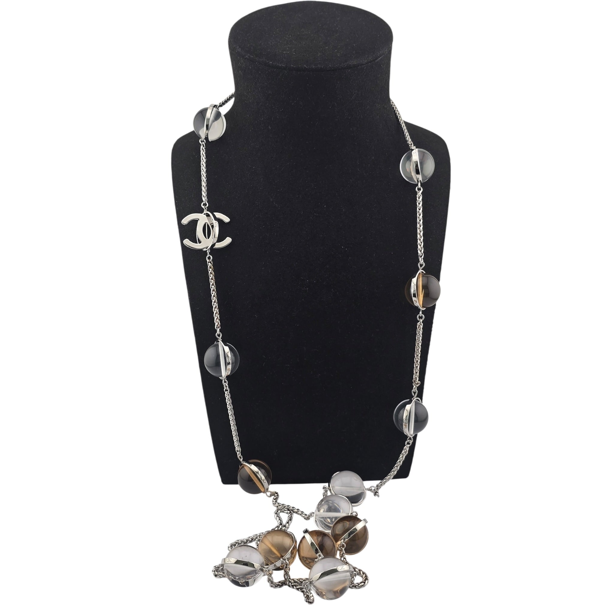 Chanel CC Pendant Clear Long Necklace SS26 2026 CHANEL