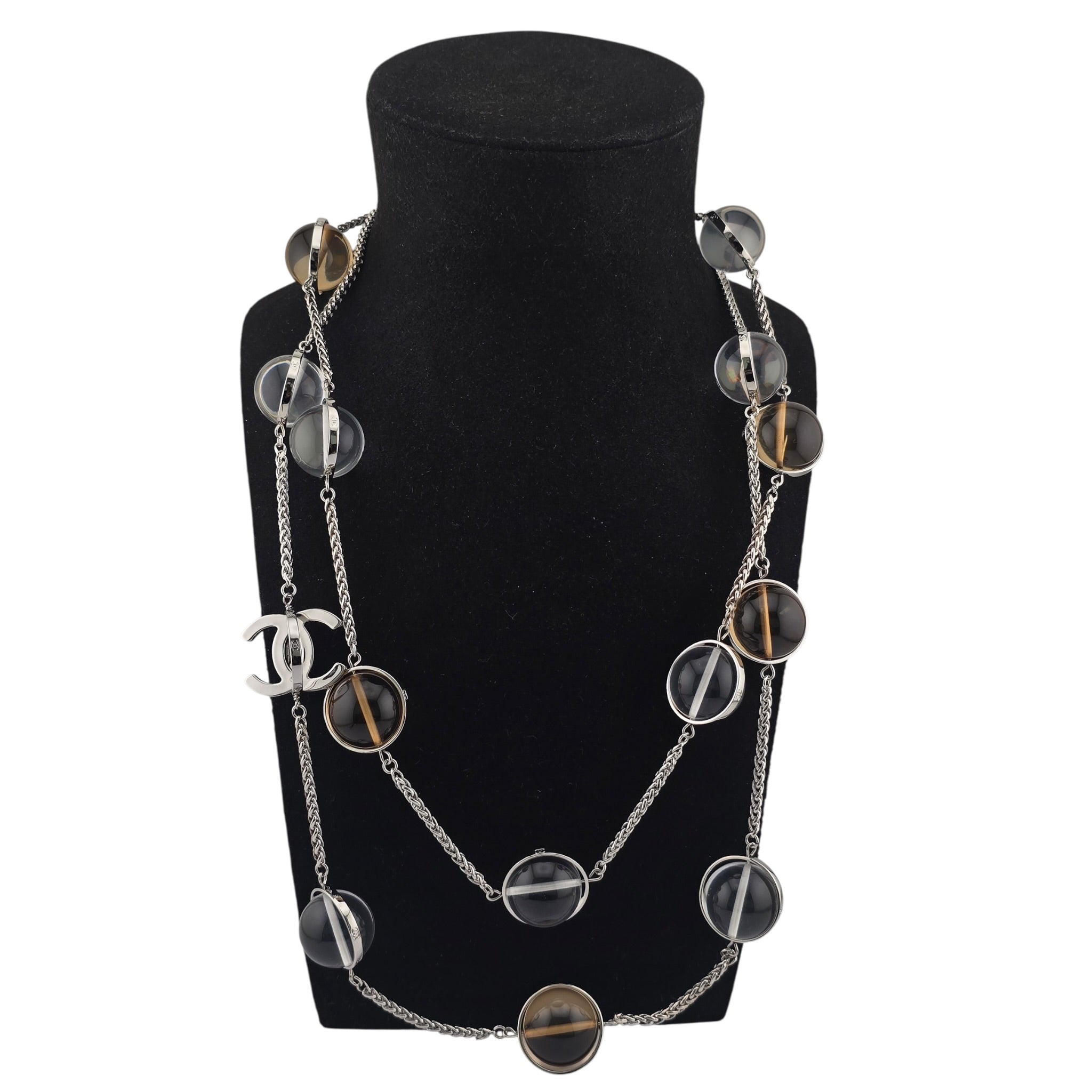 Chanel CC Pendant Clear Long Necklace SS26 2026 CHANEL