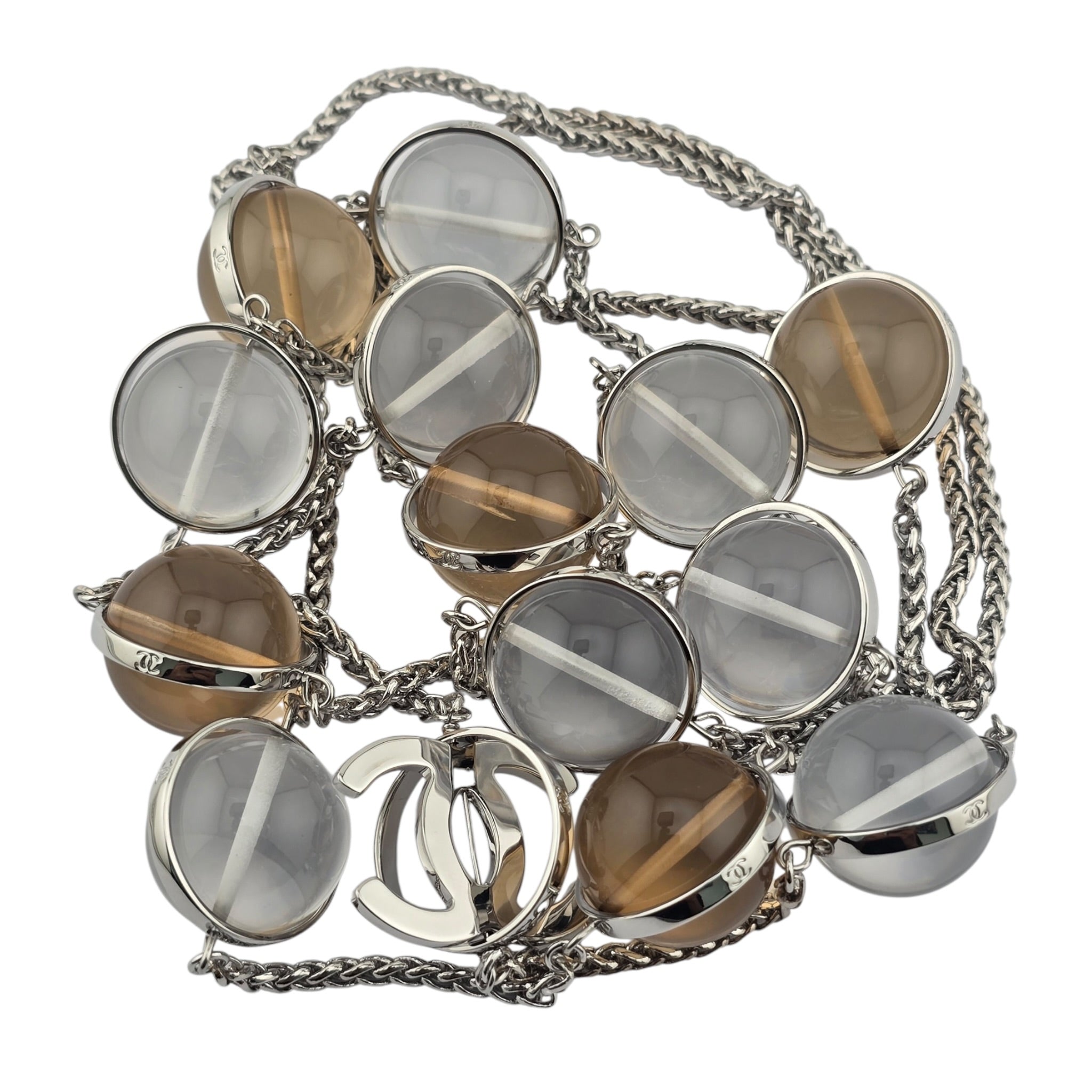 Chanel CC Pendant Clear Long Necklace SS26 2026 CHANEL