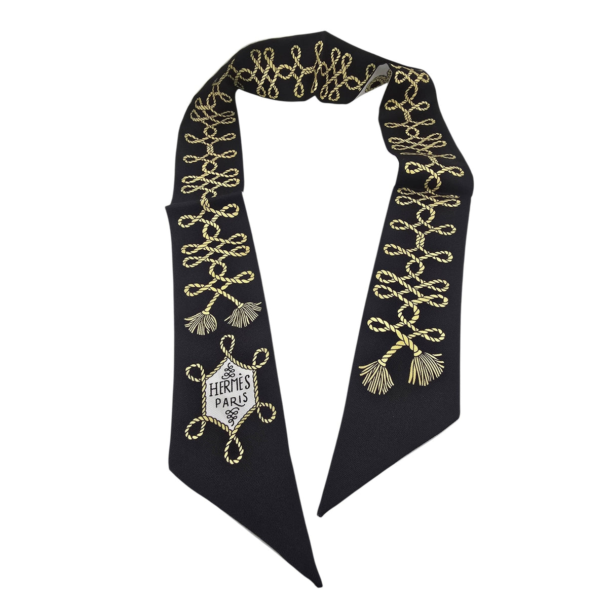 Hermes Silk Twilly Galons Et Brandebourg HERMES