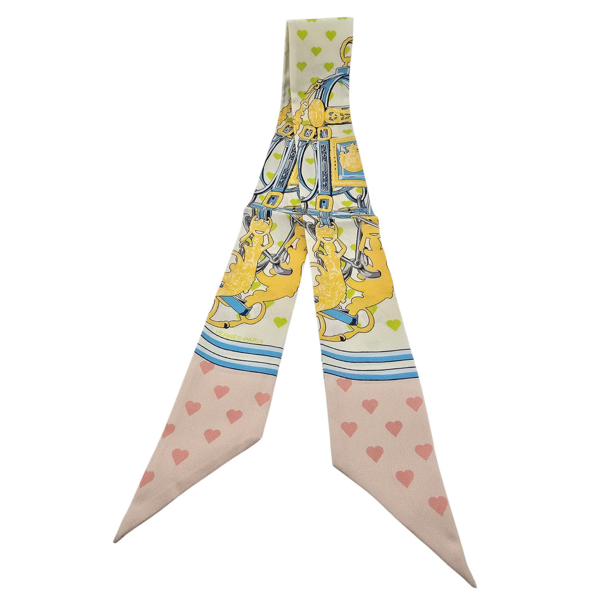 Hermes Silk Twilly Love Heart Brides De Gala HERMES