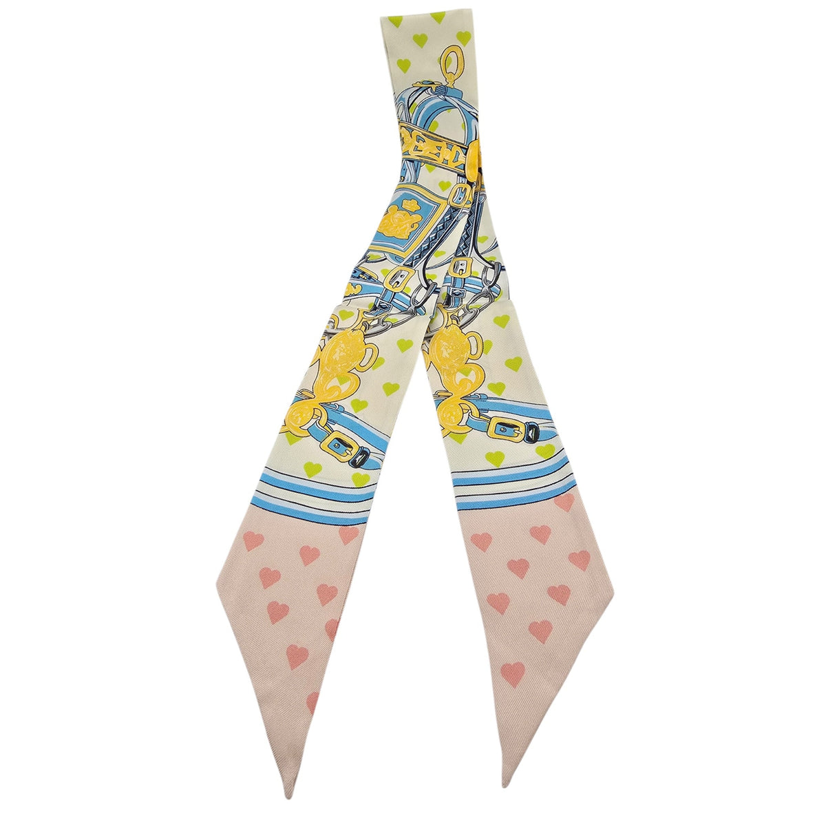 Hermes Silk Twilly Love Heart Brides De Gala HERMES