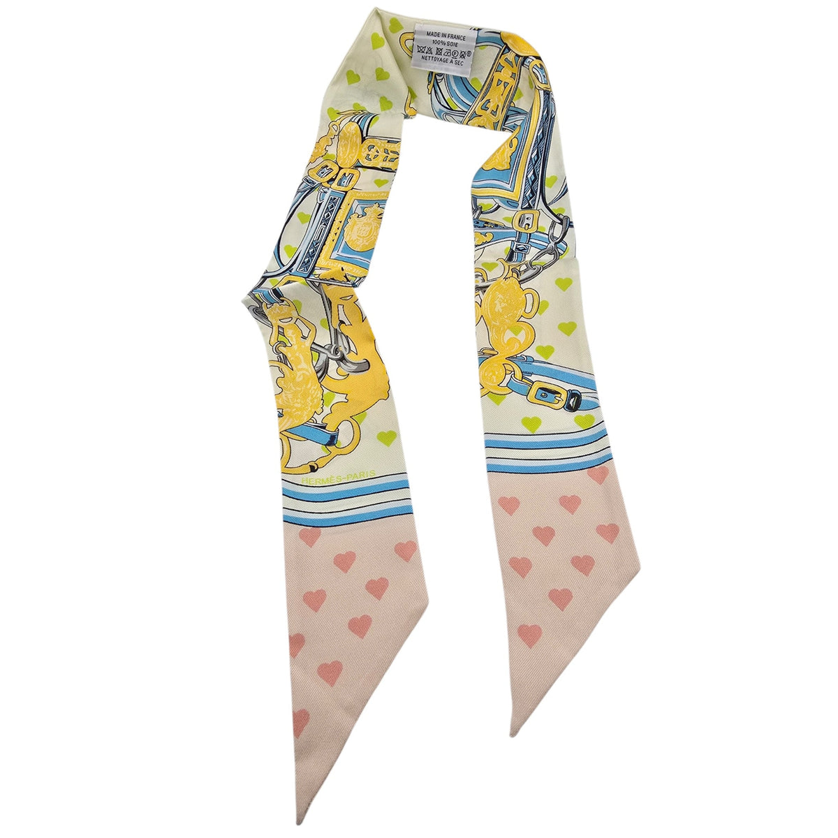 Hermes Silk Twilly Love Heart Brides De Gala HERMES