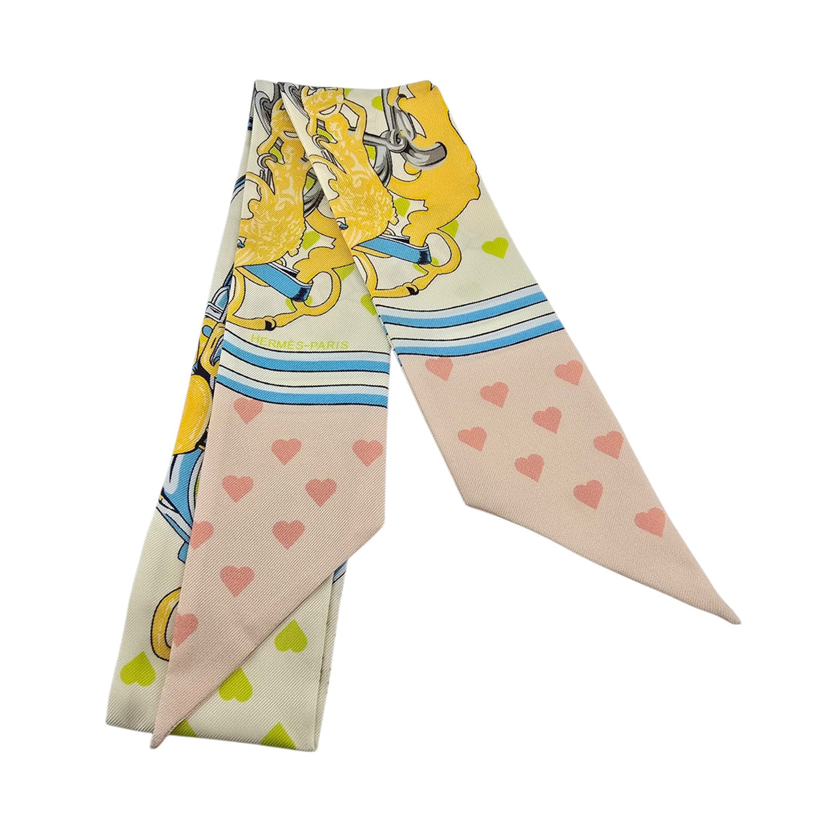 Hermes Silk Twilly Love Heart Brides De Gala HERMES