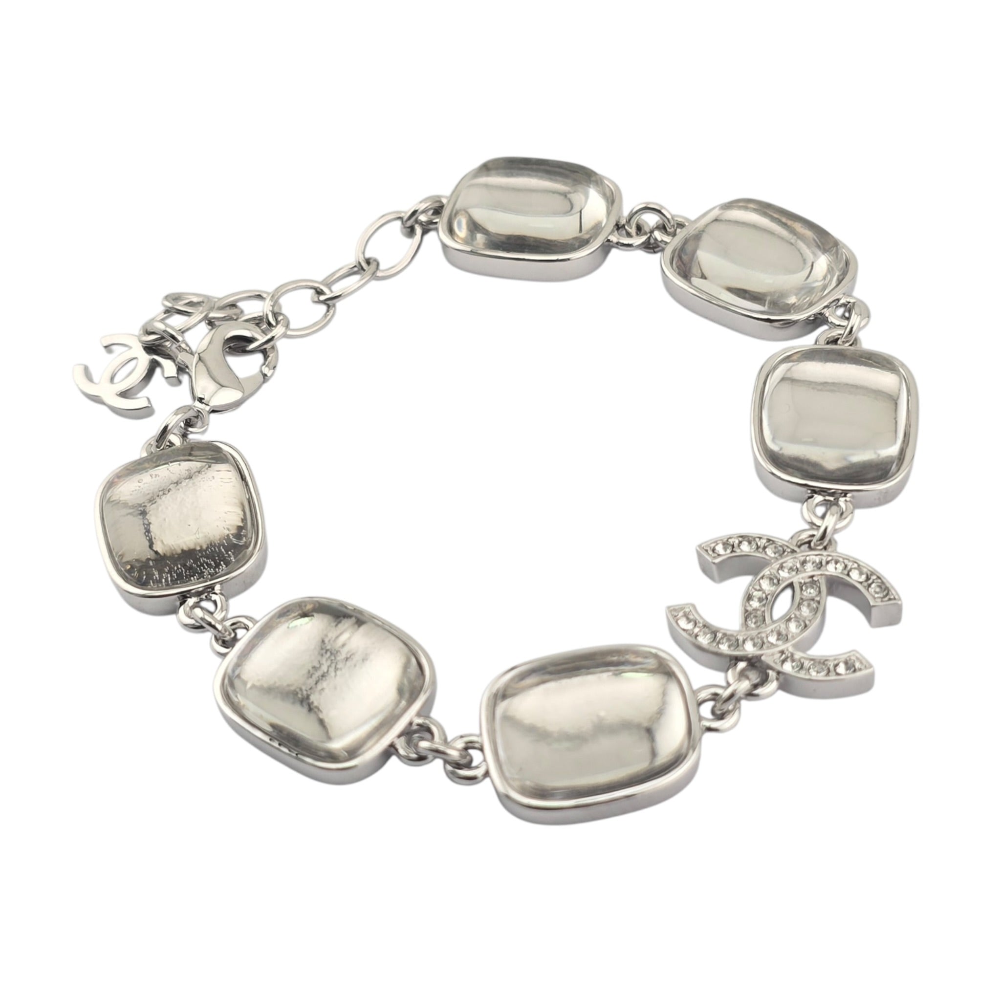 Chanel CC Silver Metal Bracelet 2026 CHANEL