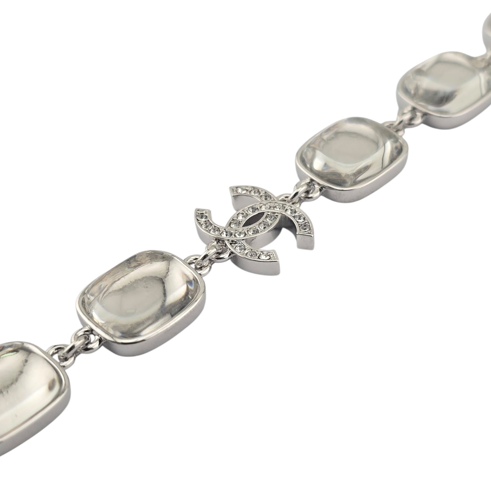 Chanel CC Silver Metal Bracelet 2026 CHANEL