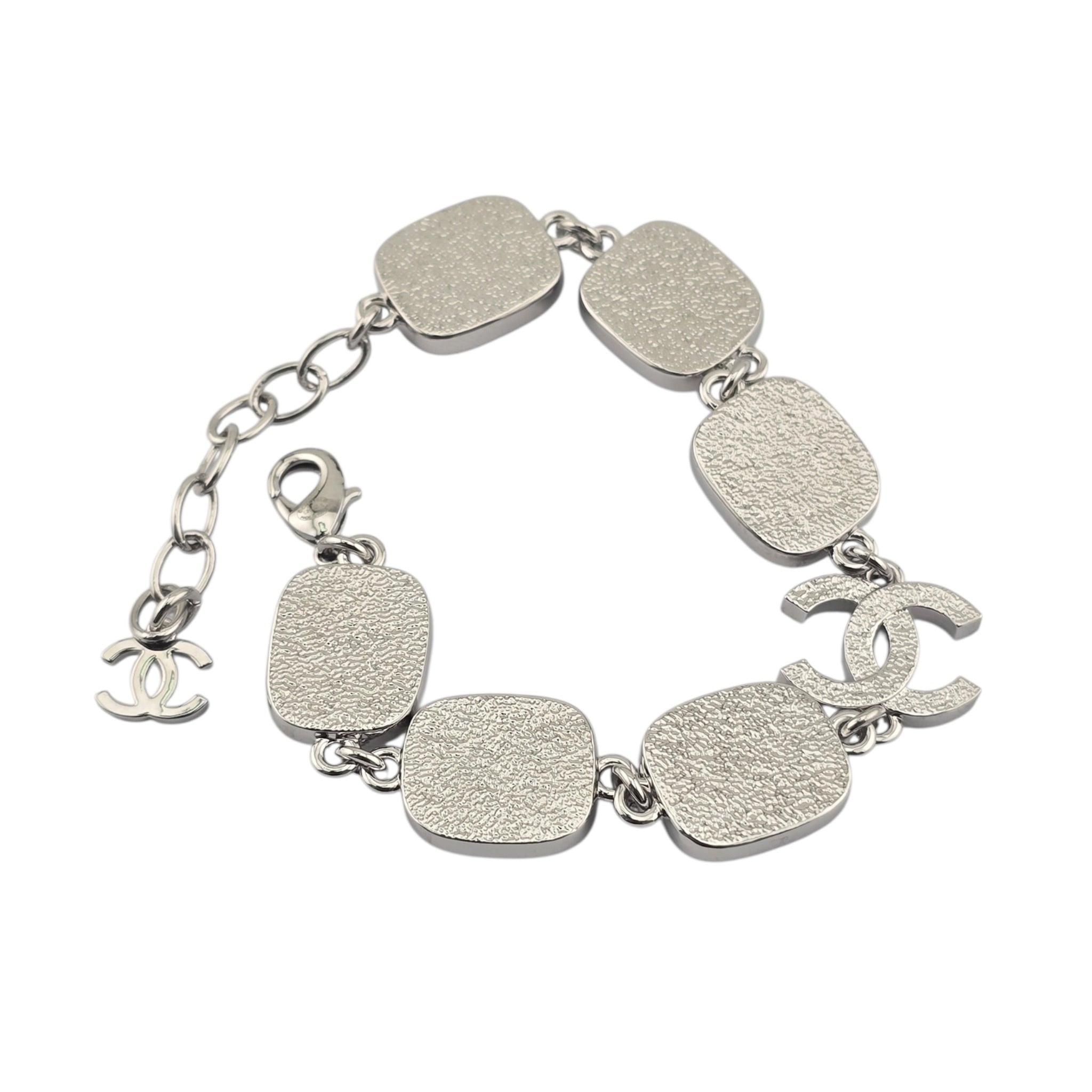 Chanel CC Silver Metal Bracelet 2026 CHANEL