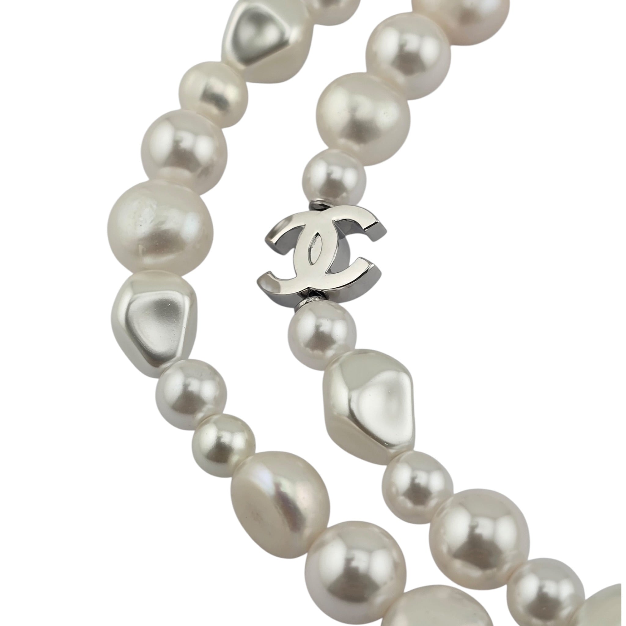 Chanel CC Long  Faux Pearl Necklace 2026 CHANEL