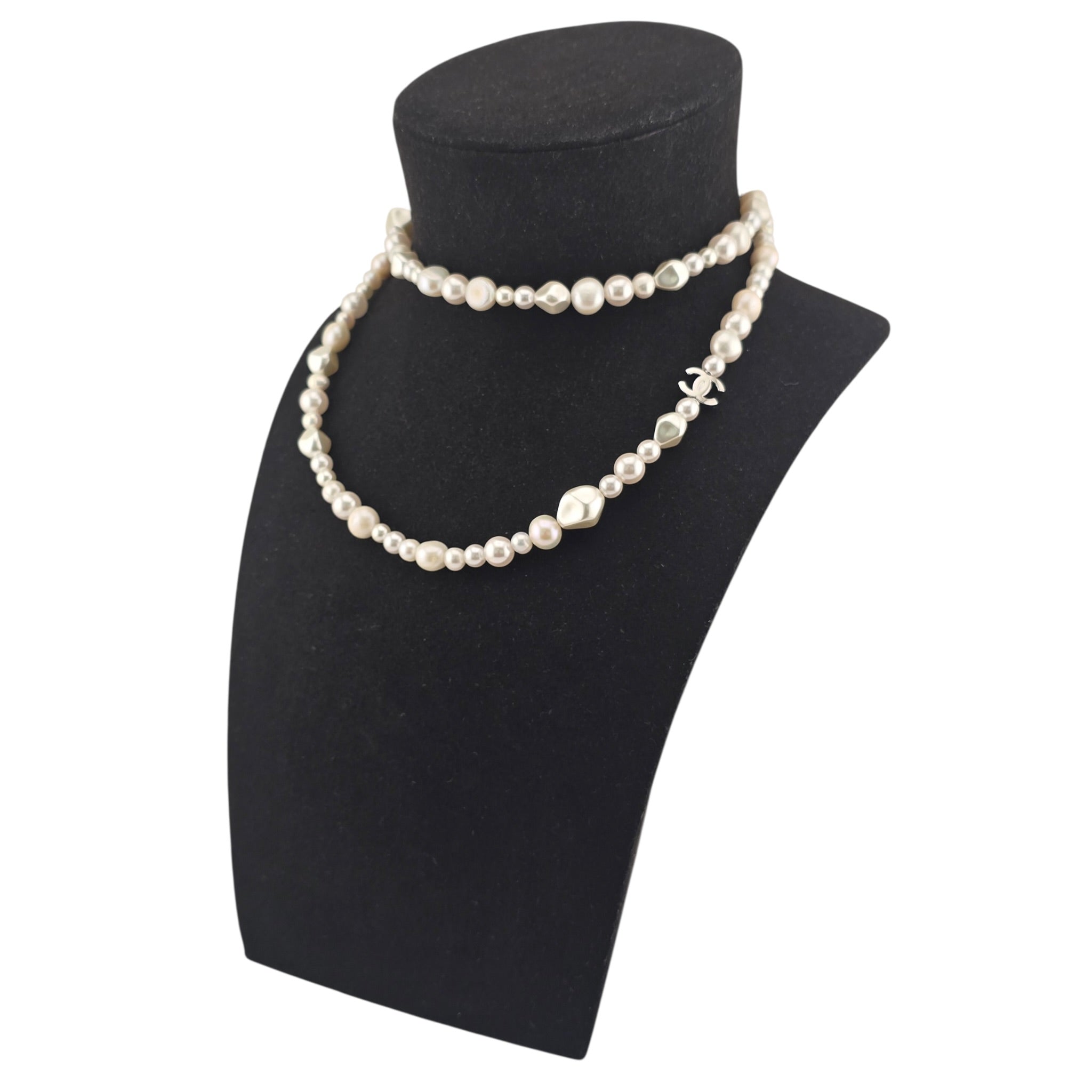 Chanel CC Long  Faux Pearl Necklace 2026 CHANEL