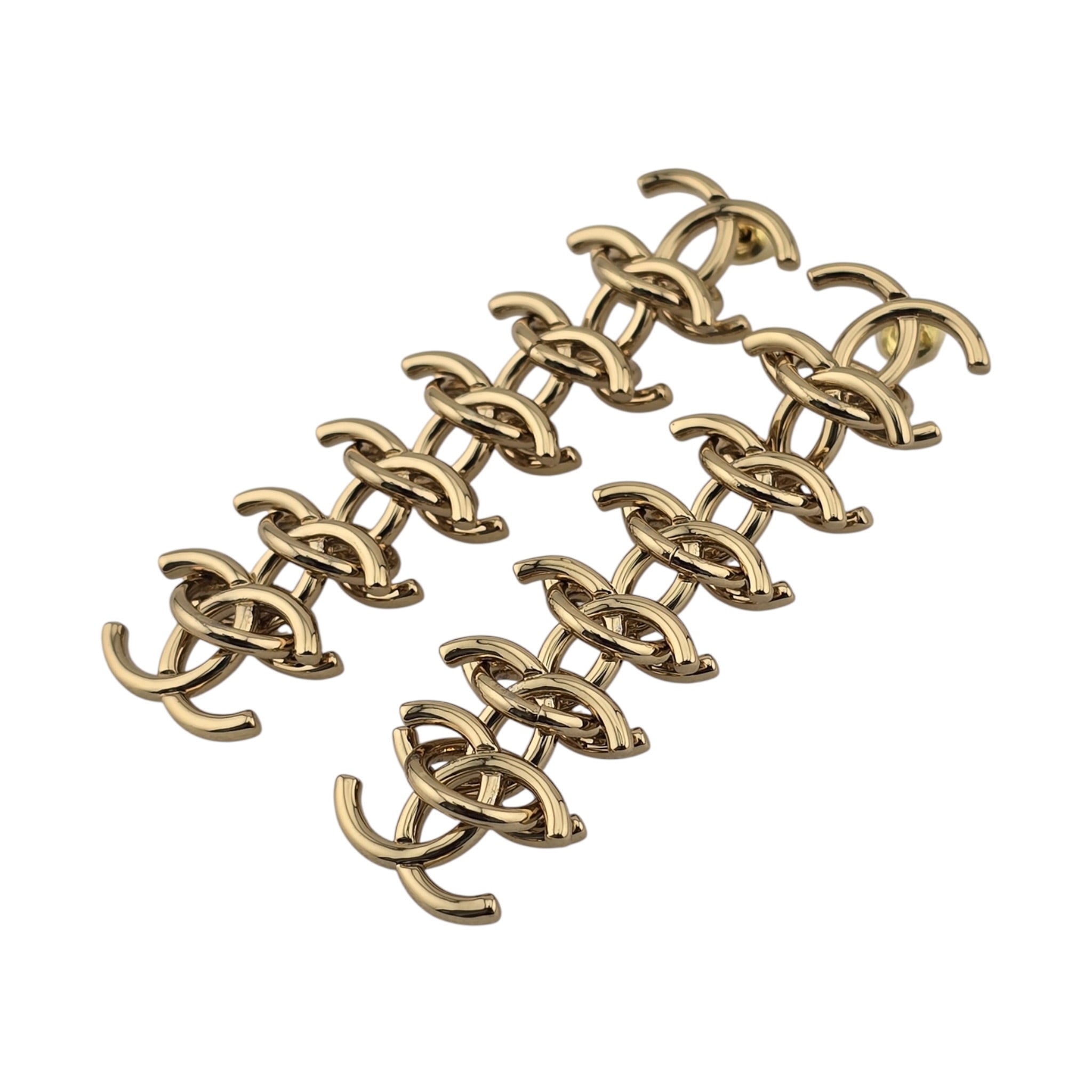Chanel CC Drop Pendant Gold Earrings 2026 CHANEL