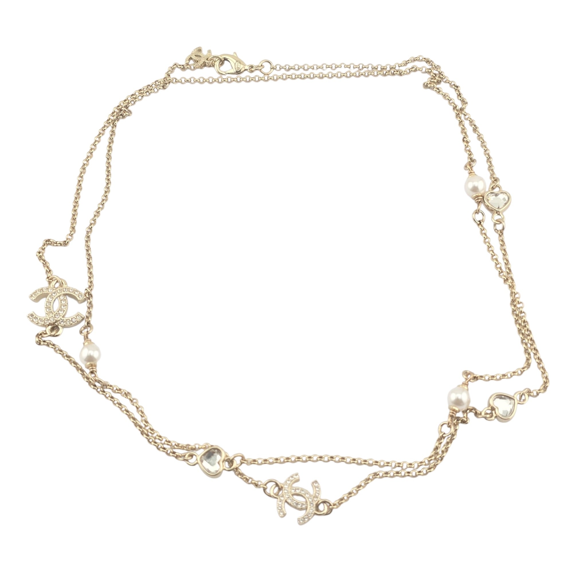 Chanel CC Long Gold Necklace 2025 CHANEL