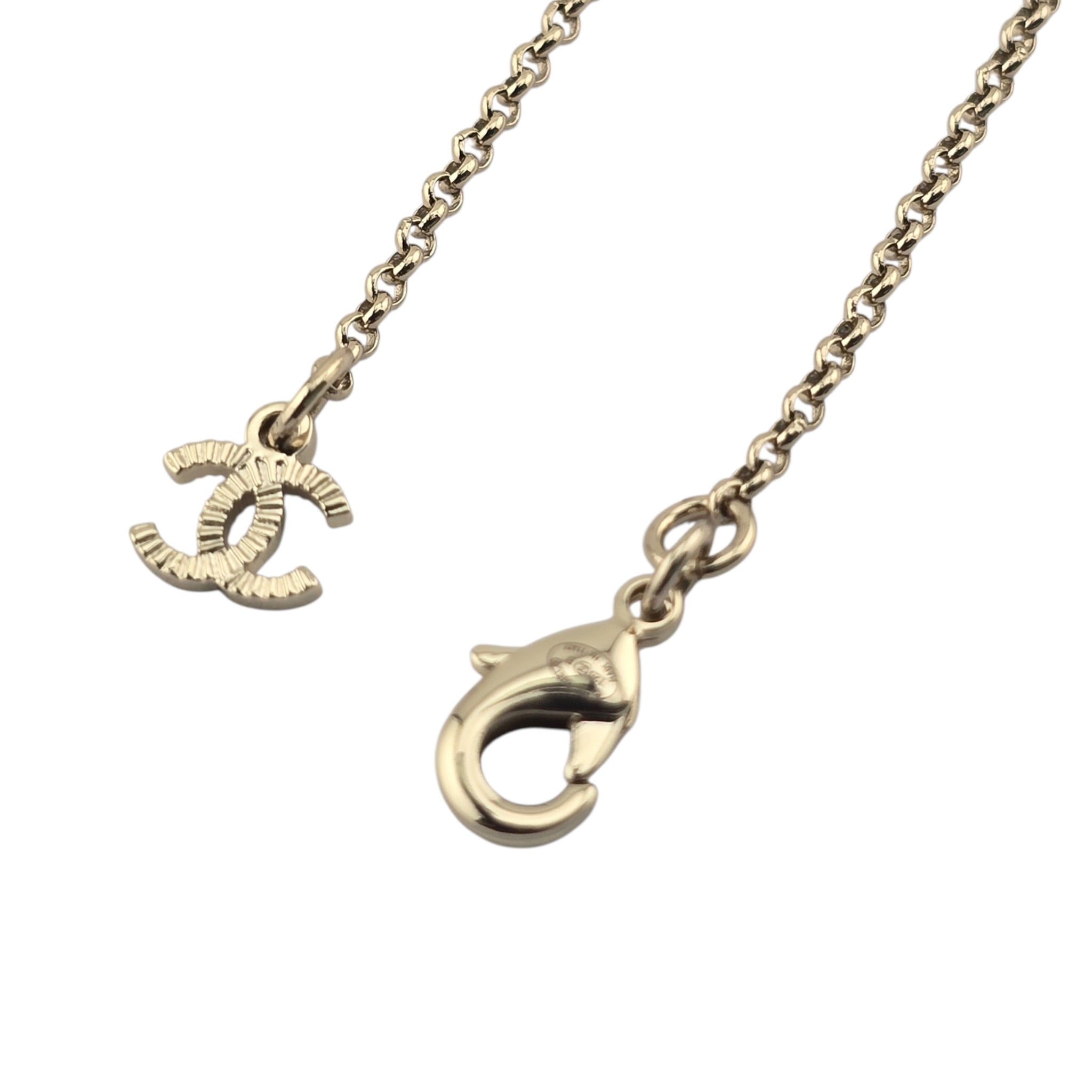 Chanel CC Long Gold Necklace 2025 CHANEL