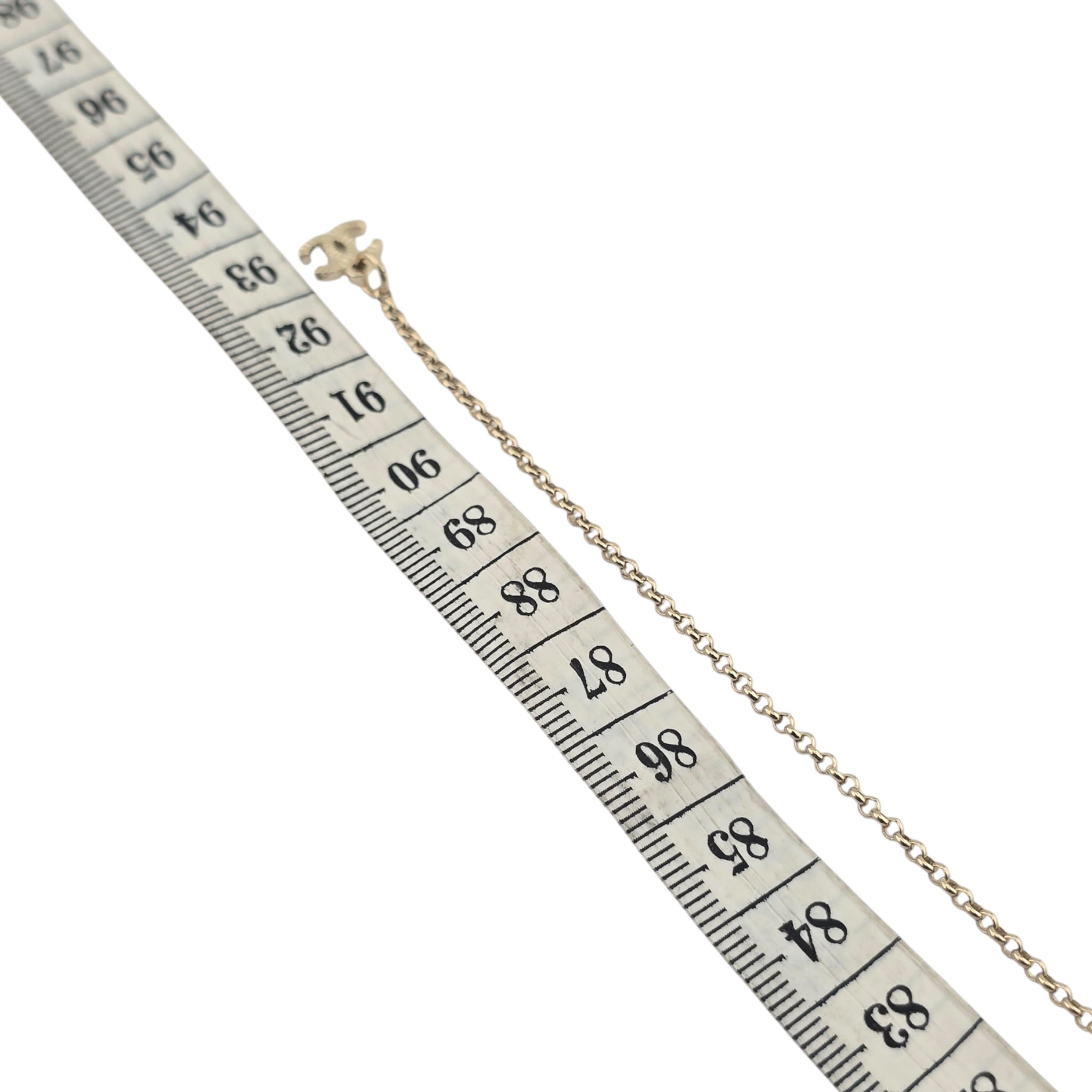 Chanel CC Long Gold Necklace 2025 CHANEL