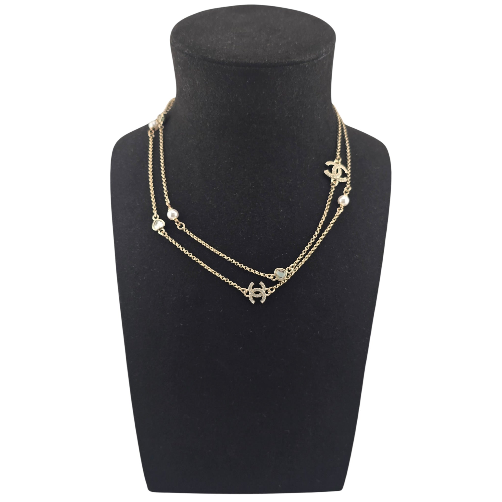 Chanel CC Long Gold Necklace 2025 CHANEL
