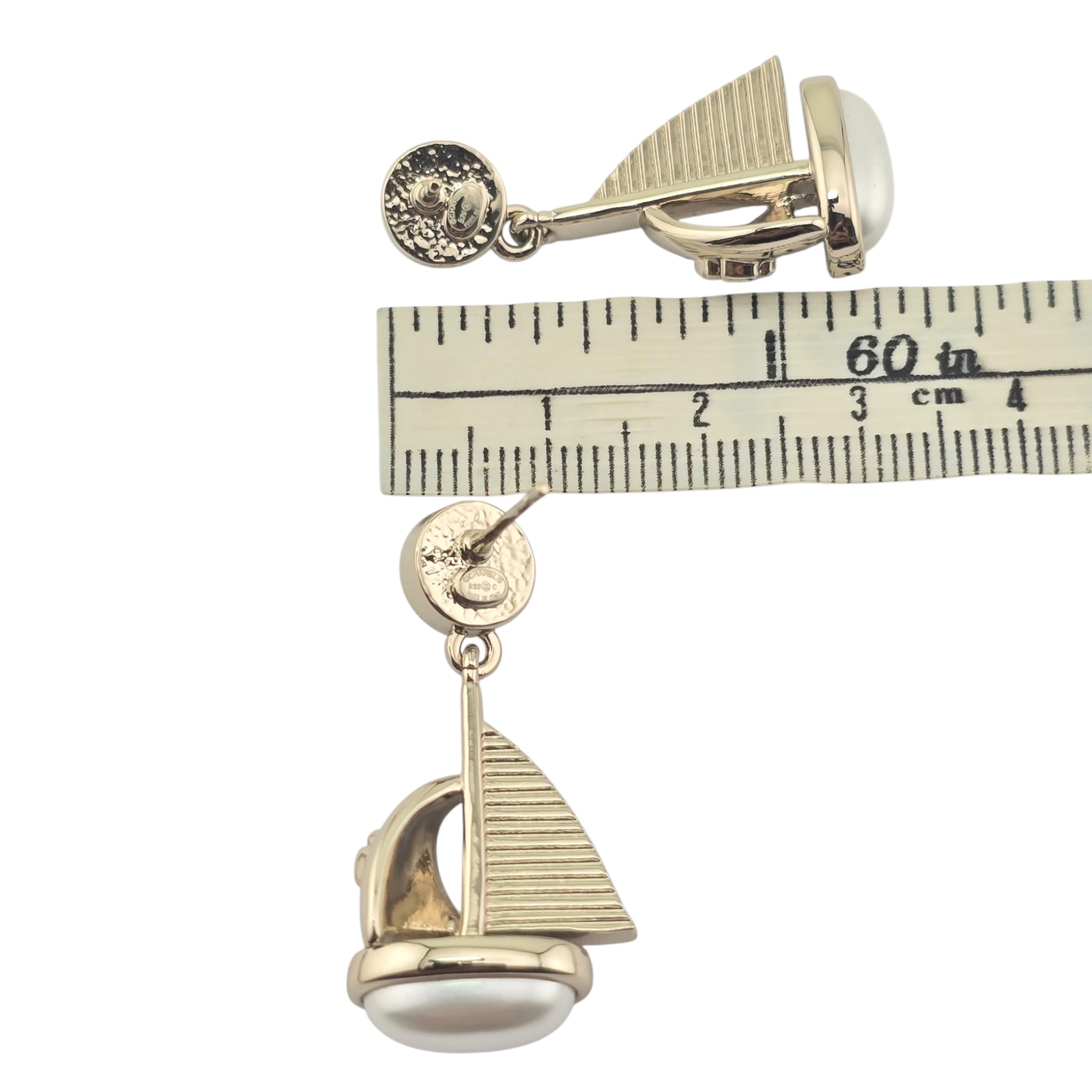 Chanel CC Sail Pendant Earrings 2026 CHANEL