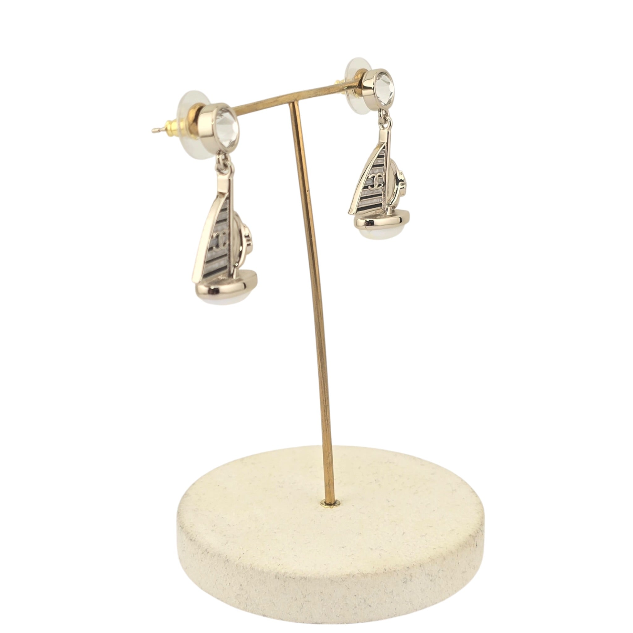Chanel CC Sail Pendant Earrings 2026 CHANEL