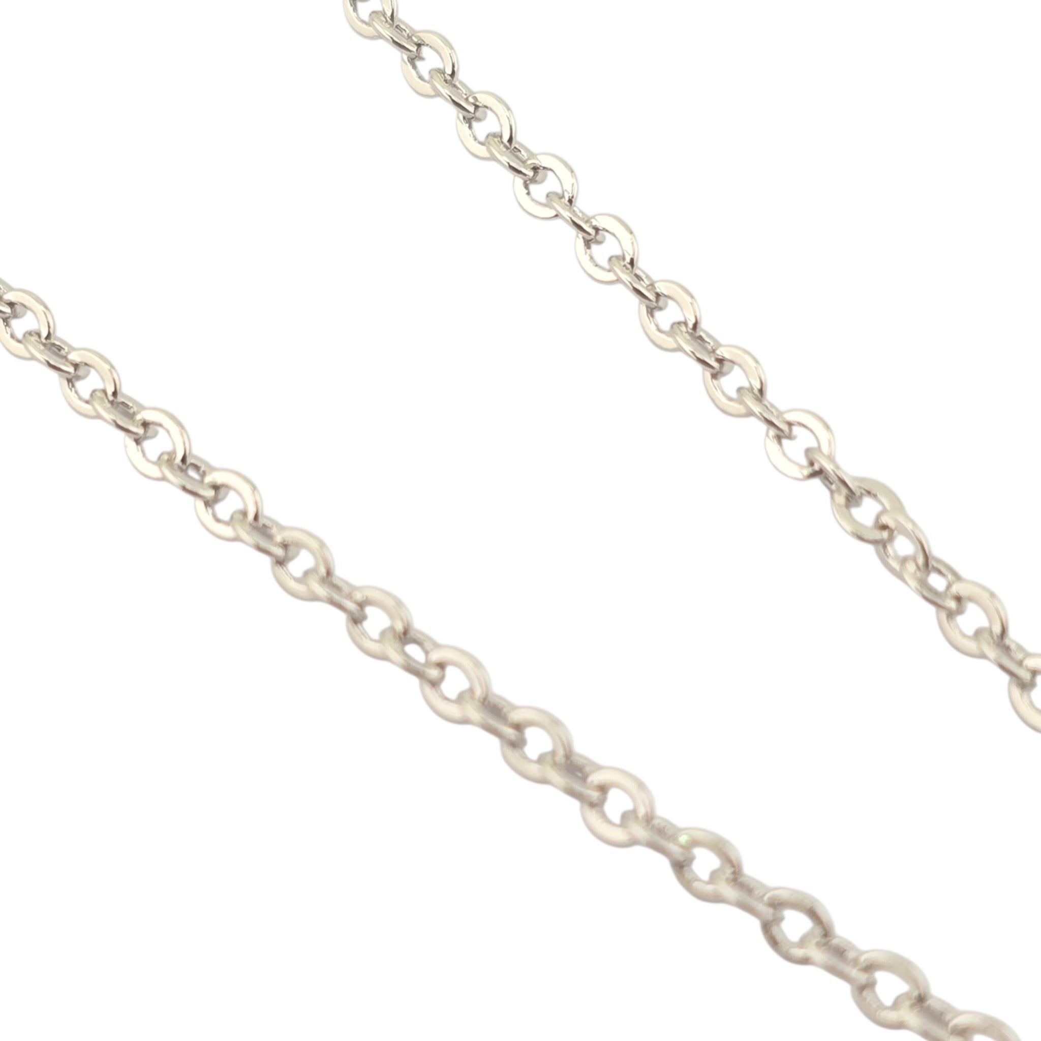 Chanel CC Drop Pendant Silver Green Necklace 2026 CHANEL