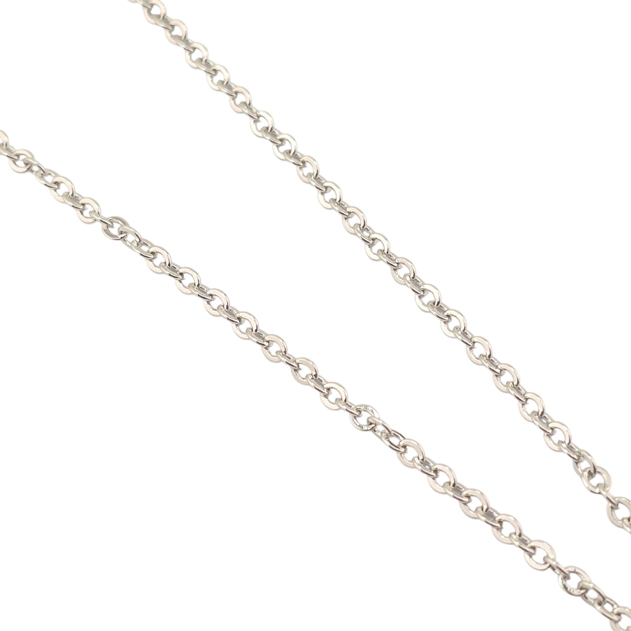 Chanel CC Drop Pendant Silver Necklace 2026 CHANEL