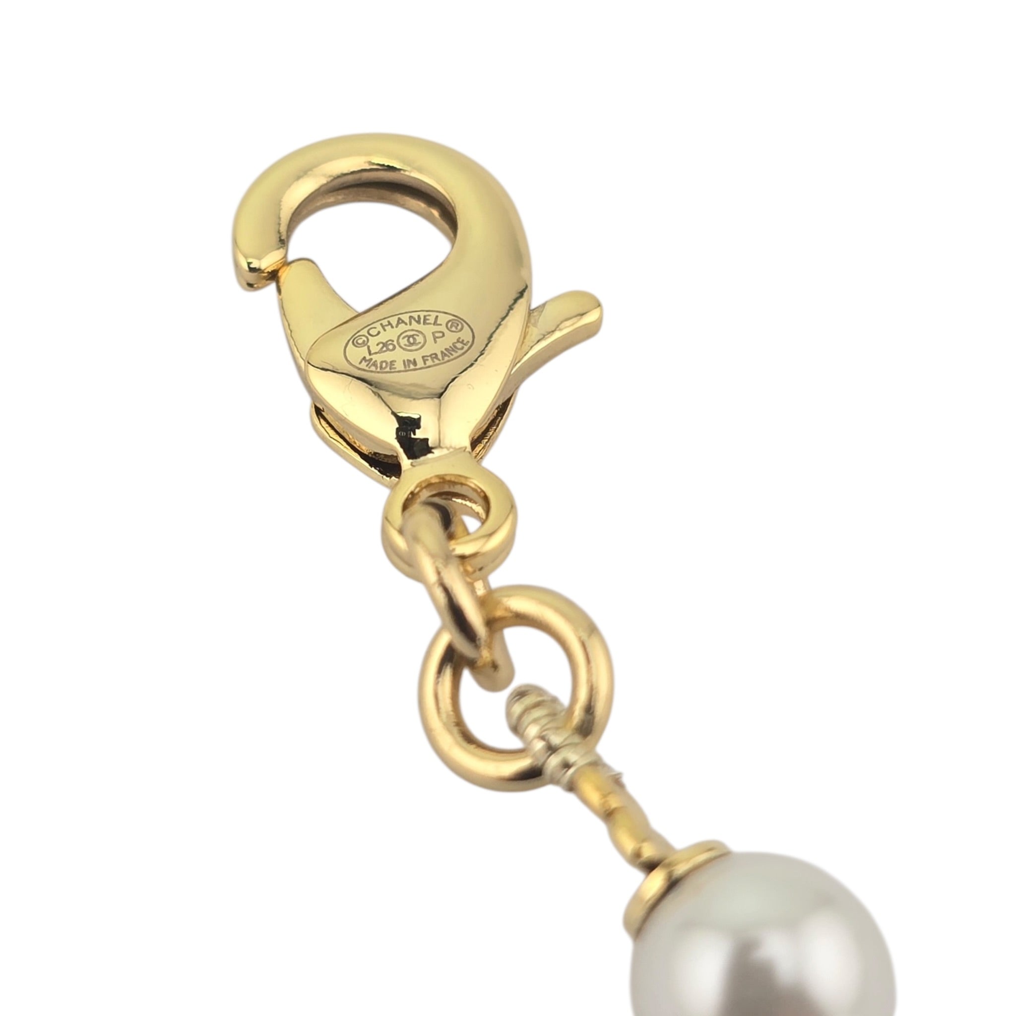 Chanel CC Faux Pearl Gold Necklace 2026 CHANEL