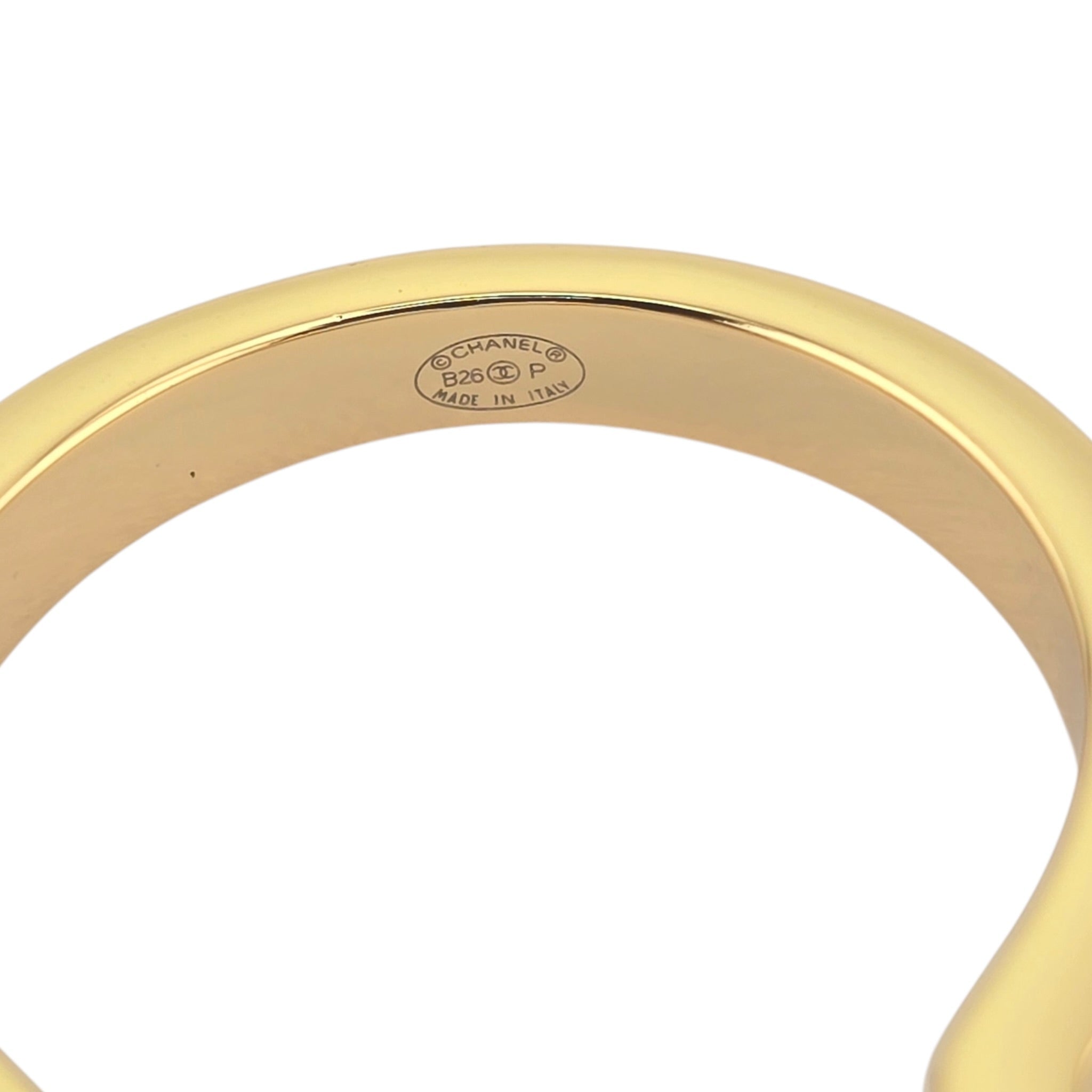 Chanel CC Black White Gold Ring 2026 CHANEL