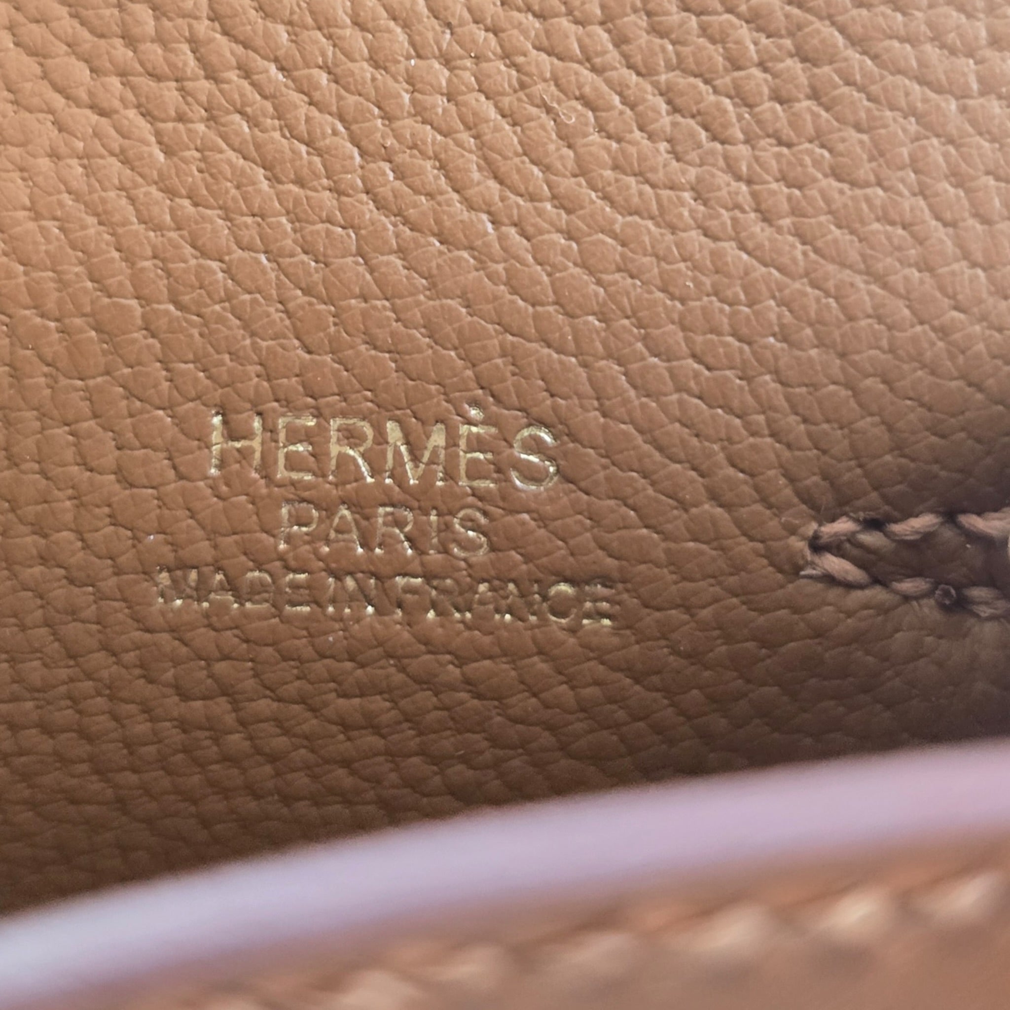 Hermès Quelle Idole Doll Bag Charm Sable Orange Nata and Brique HERMES